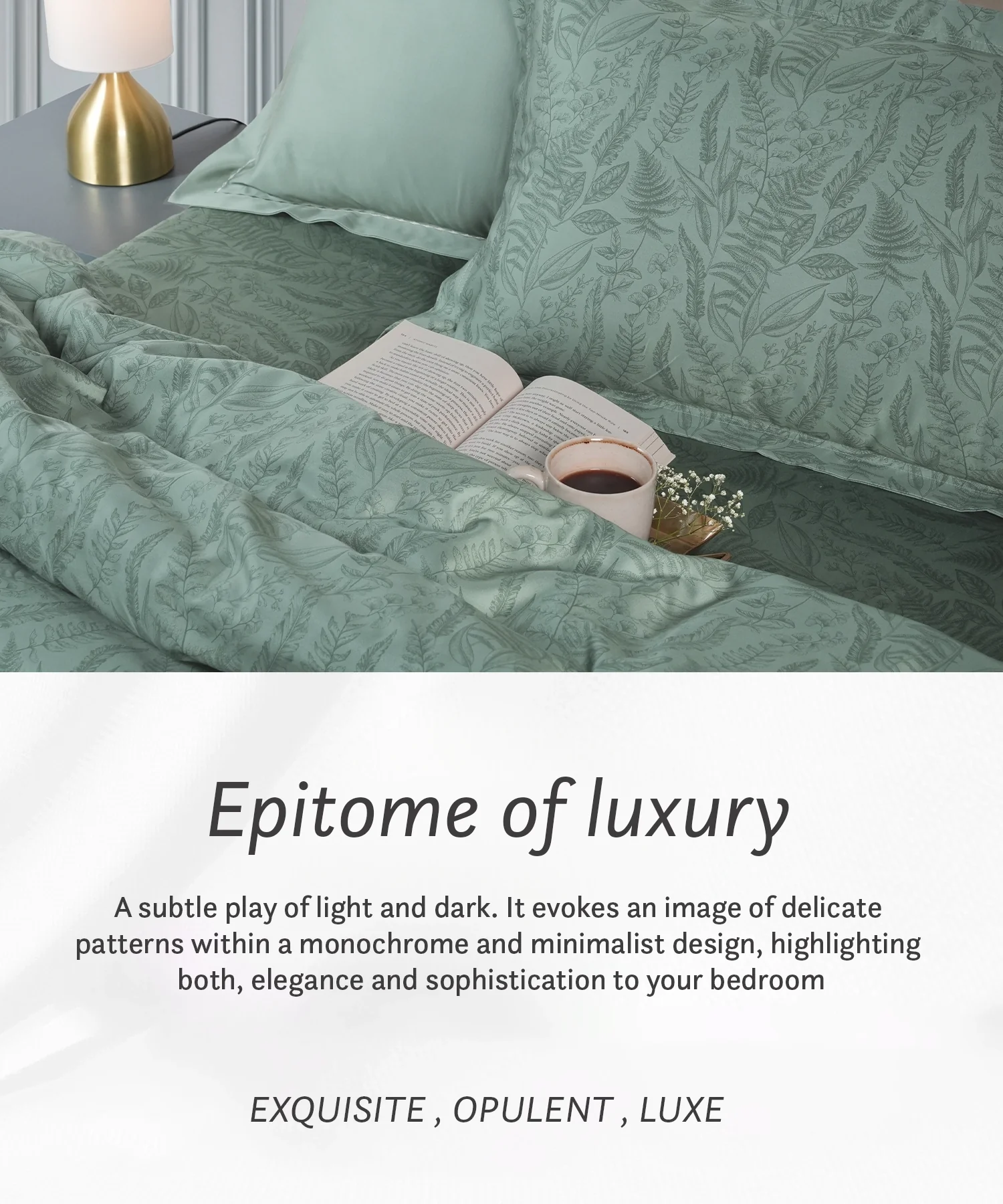 Luxe Home King Bedsheet, Noire|600 TC Cotton|4 Pillow Covers - Image 6