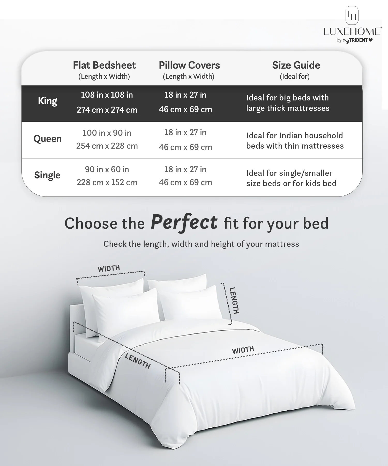 Luxe Home King Bedsheet, Noire|600 TC Cotton|4 Pillow Covers - Image 8