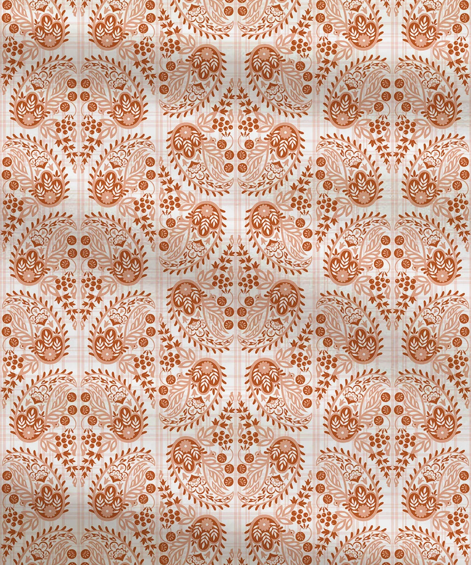 Moments Queen Bedsheet Set, Diana Rust|120 TC Cotton - Image 5