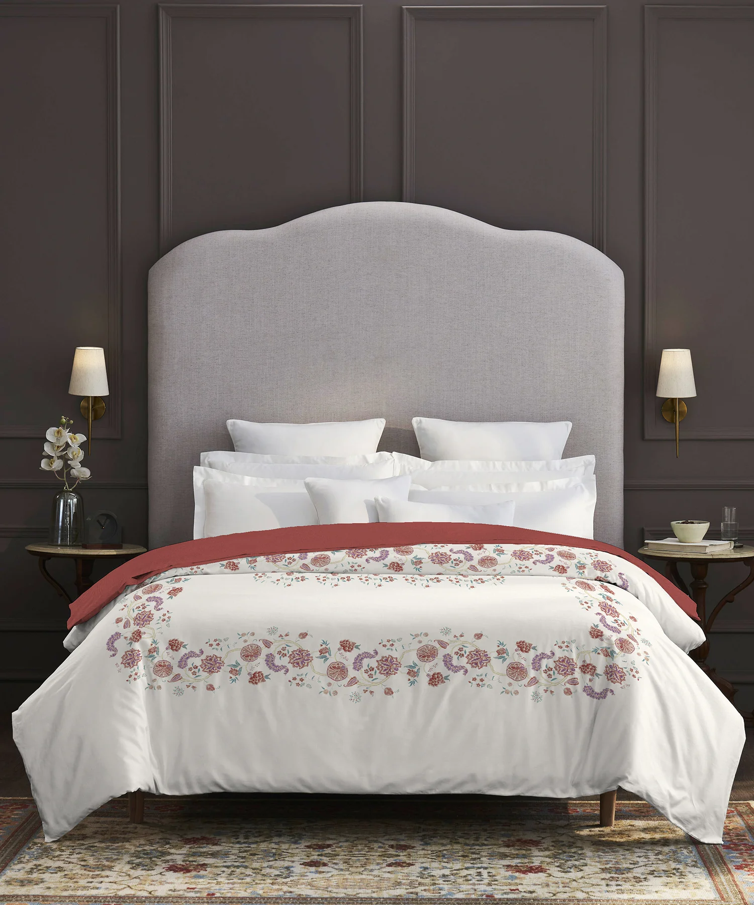 Nectarsoft Elite Double AC Comforter, Rumi| 400 TC Cotton Shell 150 GSM Polyester Filling