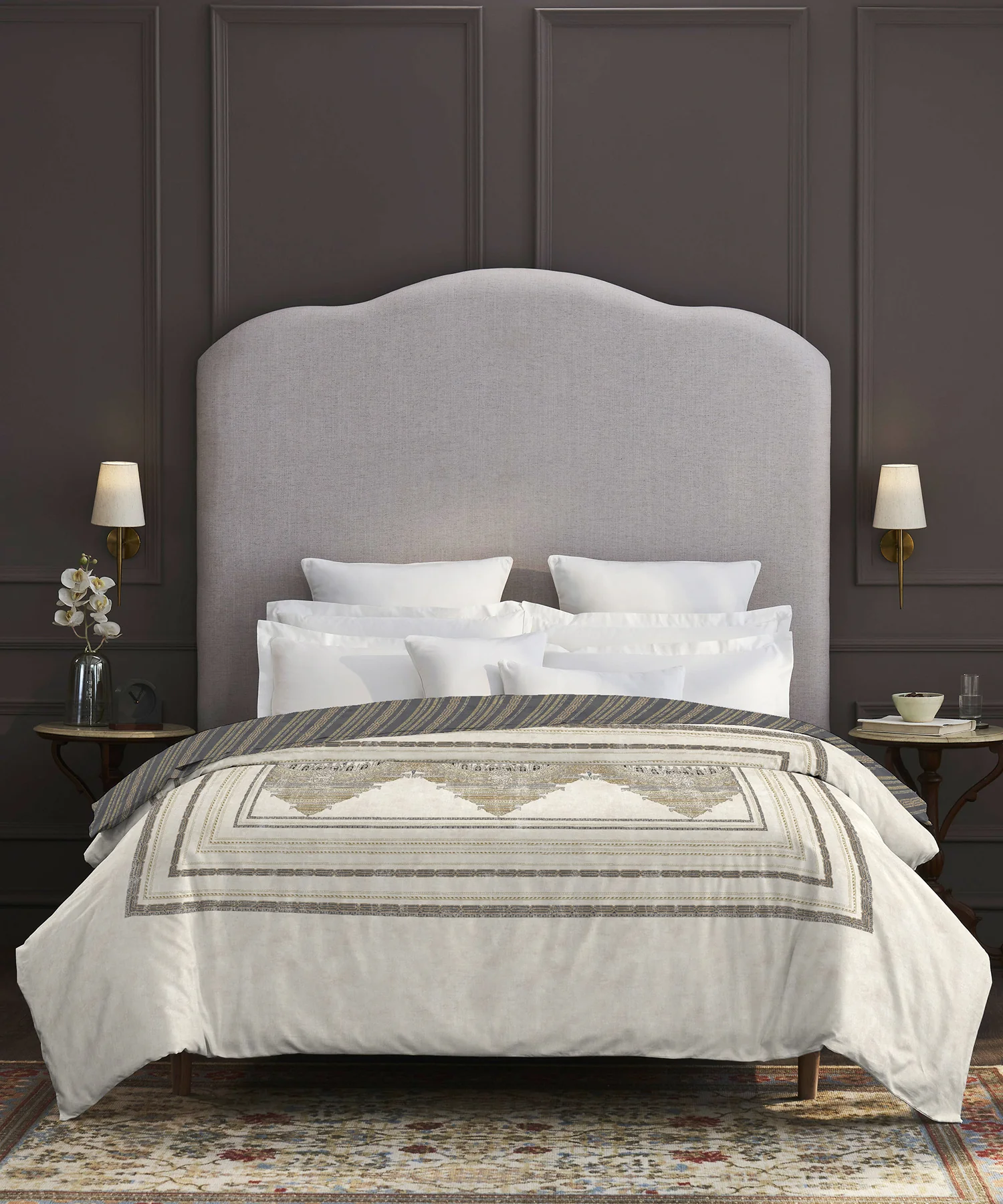 Nectarsoft Elite Double AC Comforter, Whispering Vines| 400 TC Cotton Shell 150 GSM Polyester Filling