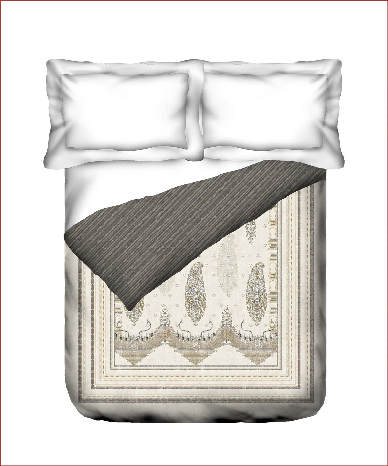 Nectarsoft Elite Double AC Comforter, Whispering Vines| 400 TC Cotton Shell 150 GSM Polyester Filling - Image 3