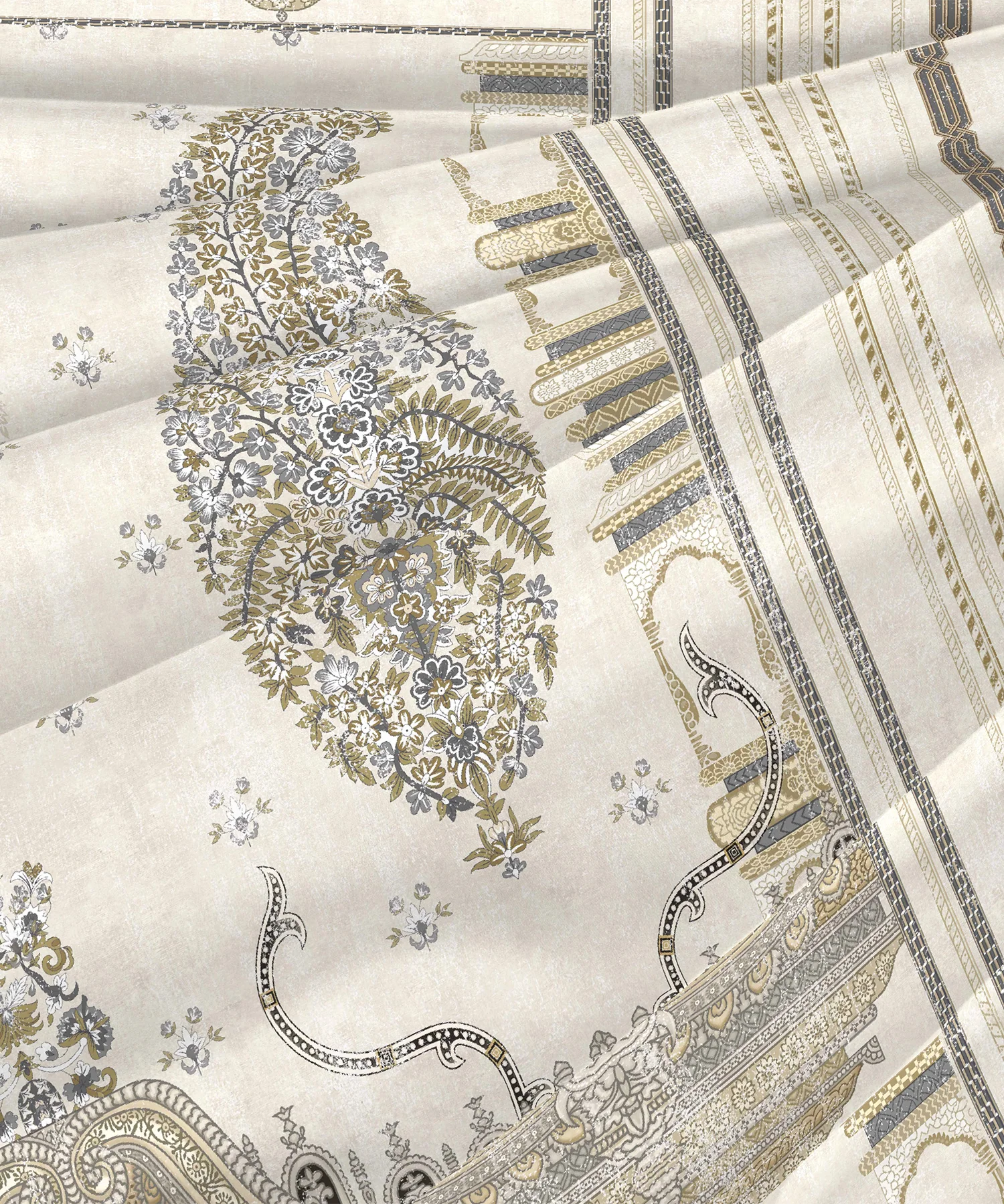 Nectarsoft Elite Double AC Comforter, Whispering Vines| 400 TC Cotton Shell 150 GSM Polyester Filling - Image 4