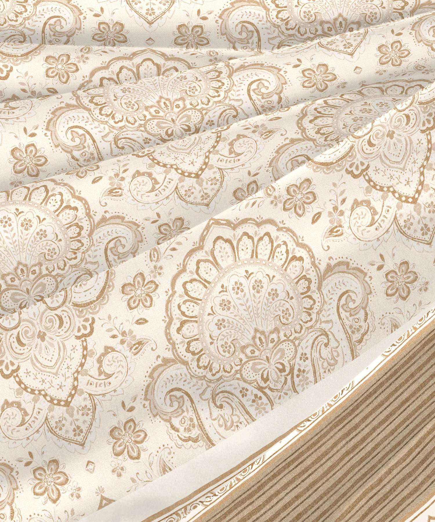 Nectarsoft Elite King Bedsheet Set, Darla| 400 TC Cotton| 4 Pillow Covers - Image 6
