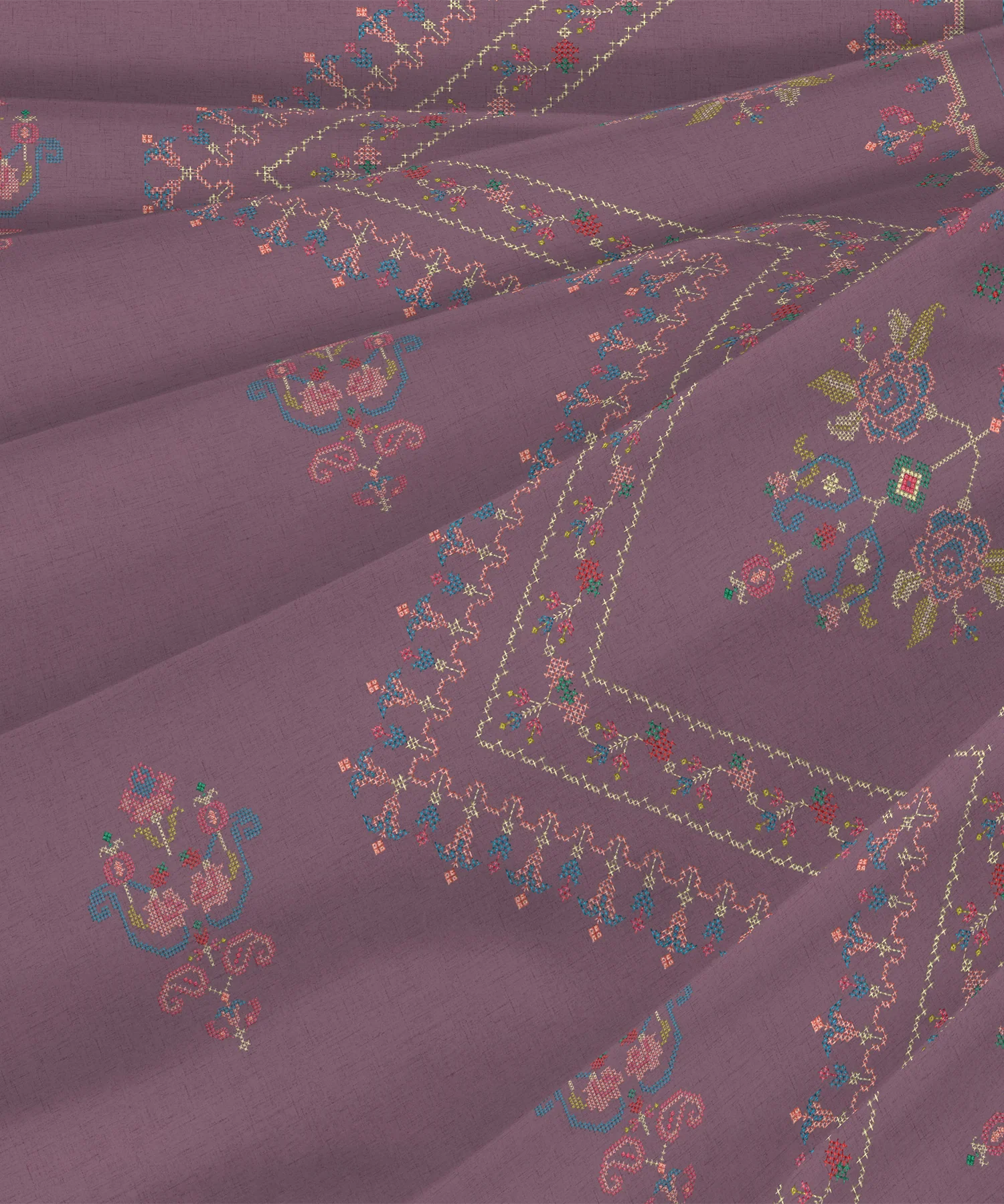 Nectarsoft Elite King Bedsheet Set, Rose Dust| 400 TC Cotton| 4 Pillow Covers - Image 6