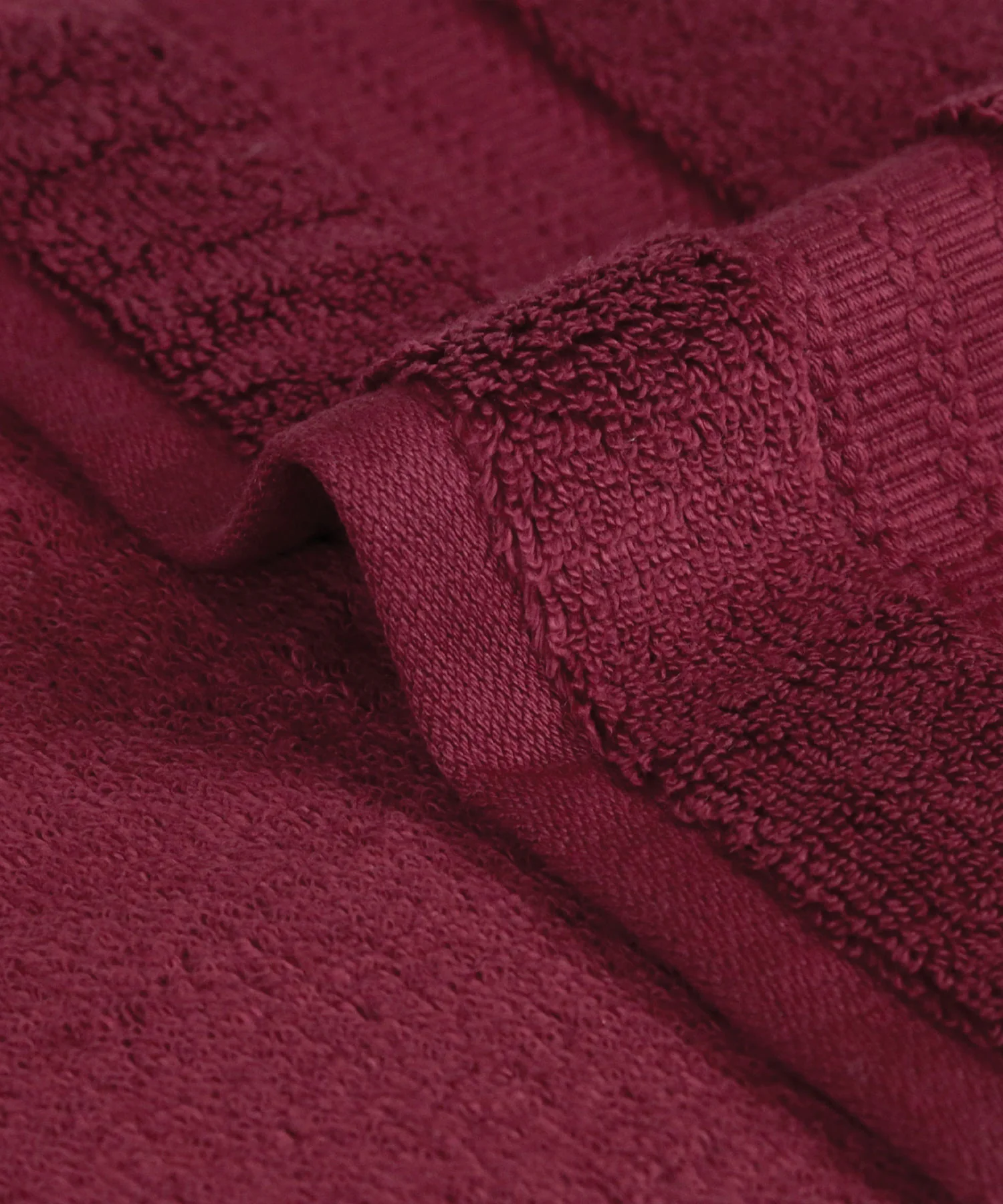 Luxury 3 Pc Face Towel Set, Berry Wine|625 GSM Premium Cotton| Antimicrobial - Image 5