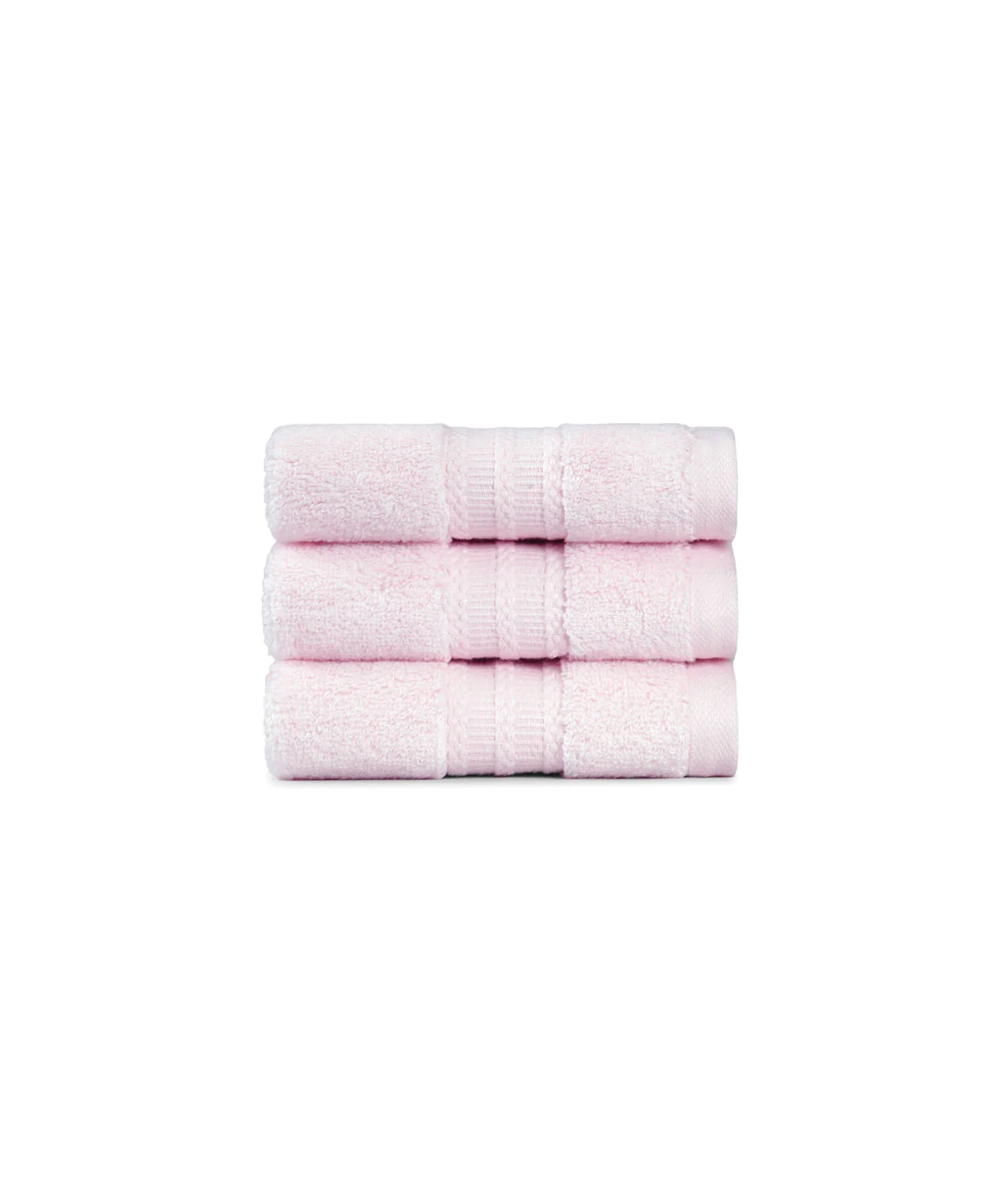 Luxury 3 Pc Face Towel Set, Blush Pink|625 GSM Premium Cotton| Antimicrobial - Image 4
