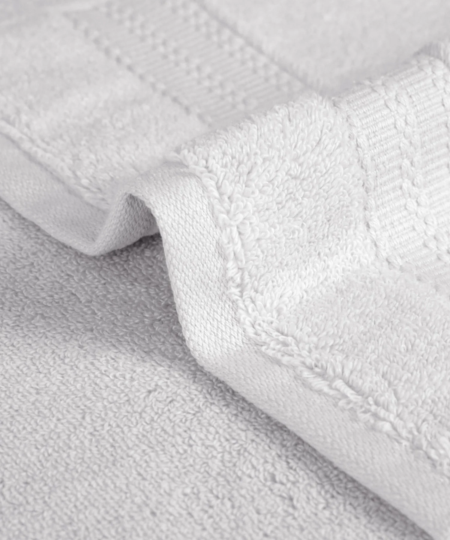 Luxury 3 Pc Face Towel Set, Grey|625 GSM Premium Cotton| Antimicrobial - Image 5