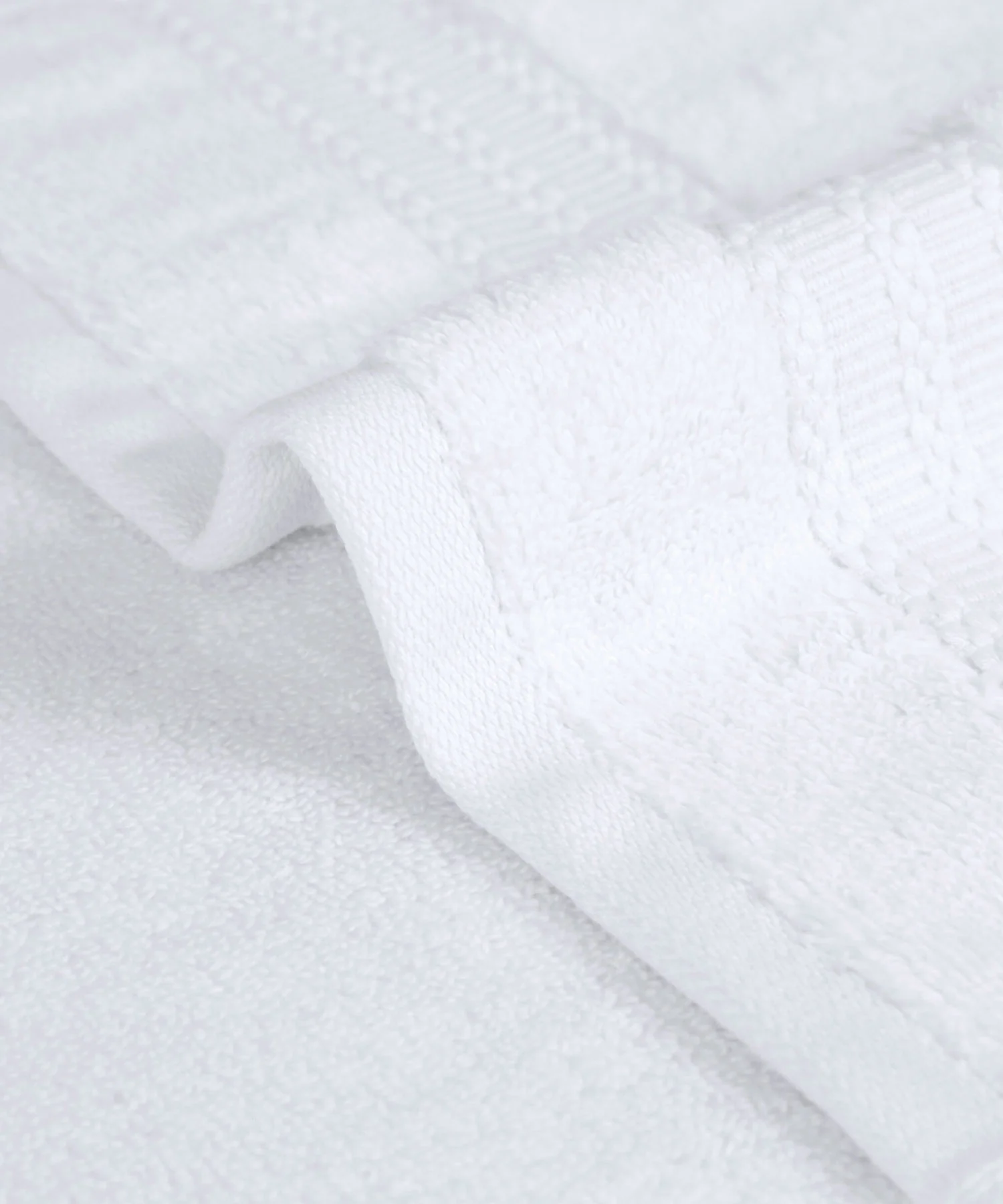 Luxury 3 Pc Face Towel Set, White|625 GSM Premium Cotton| Antimicrobial - Image 5