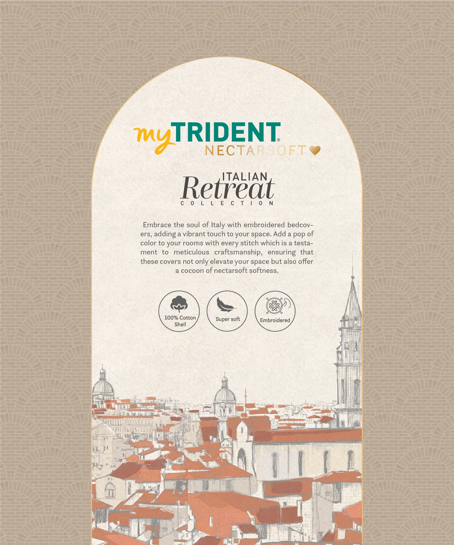 Nectarsoft Italian Retreat King Bedcover Set, Blush|90 GSM Cotton|3 Pc Set - Image 8