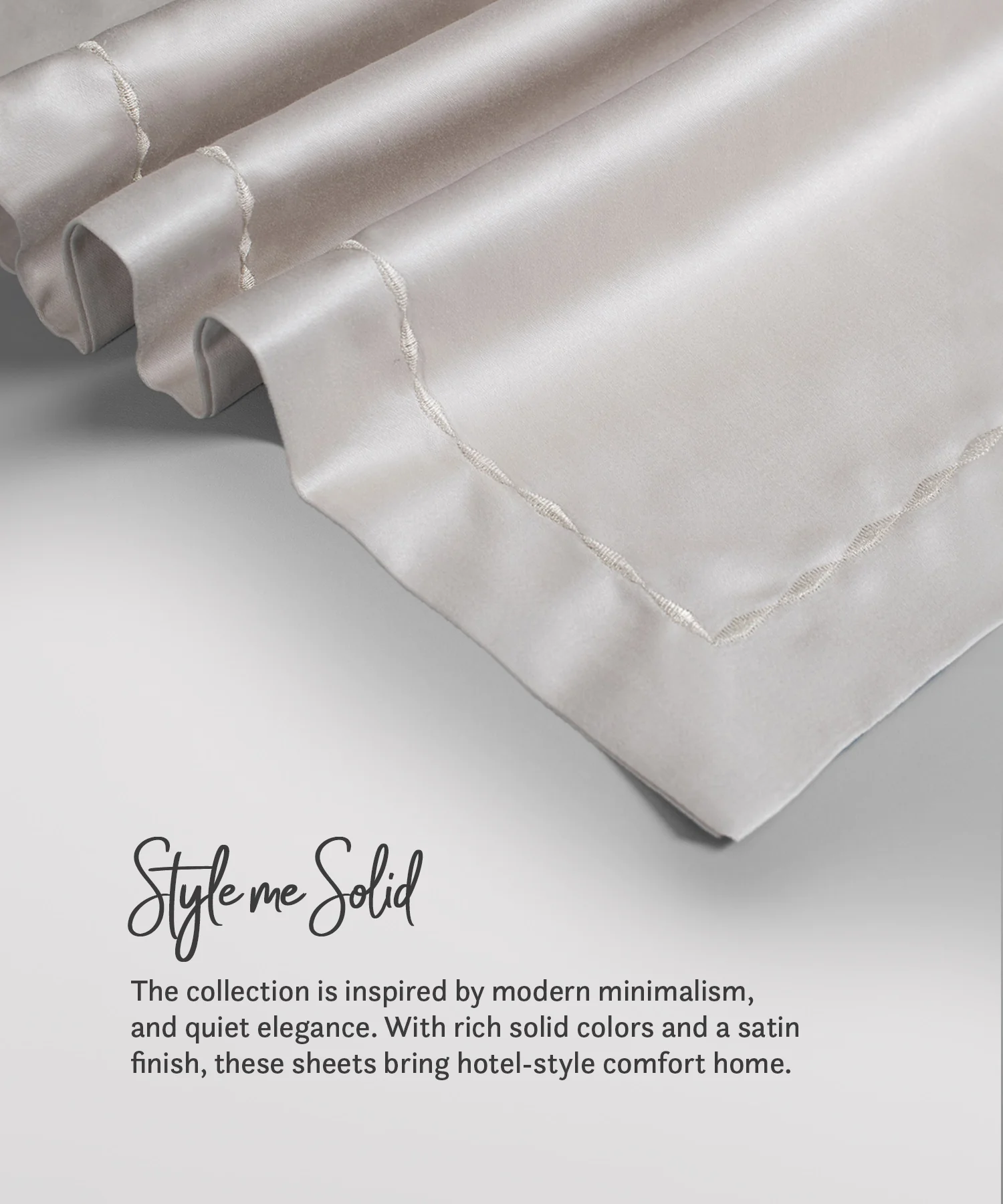 Nectarsoft King Solid Bedsheet Set, Ivory| 600 TC Cotton| 4 Pillow Covers - Image 4