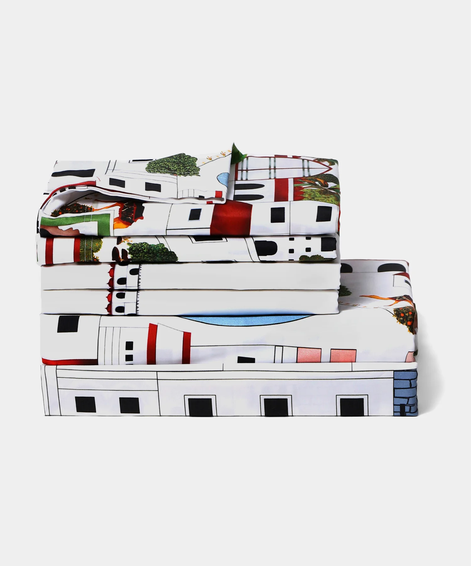 Shivan & Narresh King Bedsheet Set, Jaiscape |400TC Cotton|4 pillow covers - Image 5