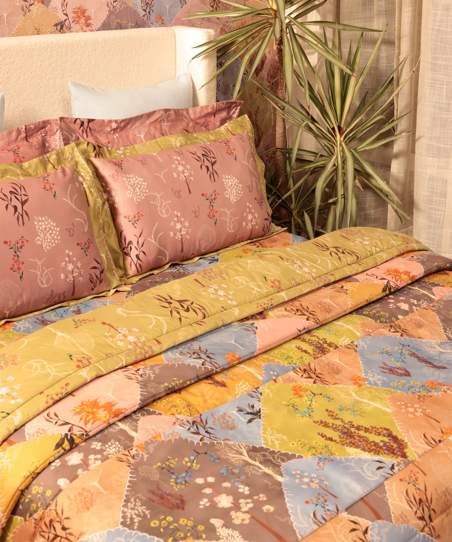 Shivan & Narresh King Bedsheet Set, Morning Calm |400TC Cotton|4 pillow covers - Image 4
