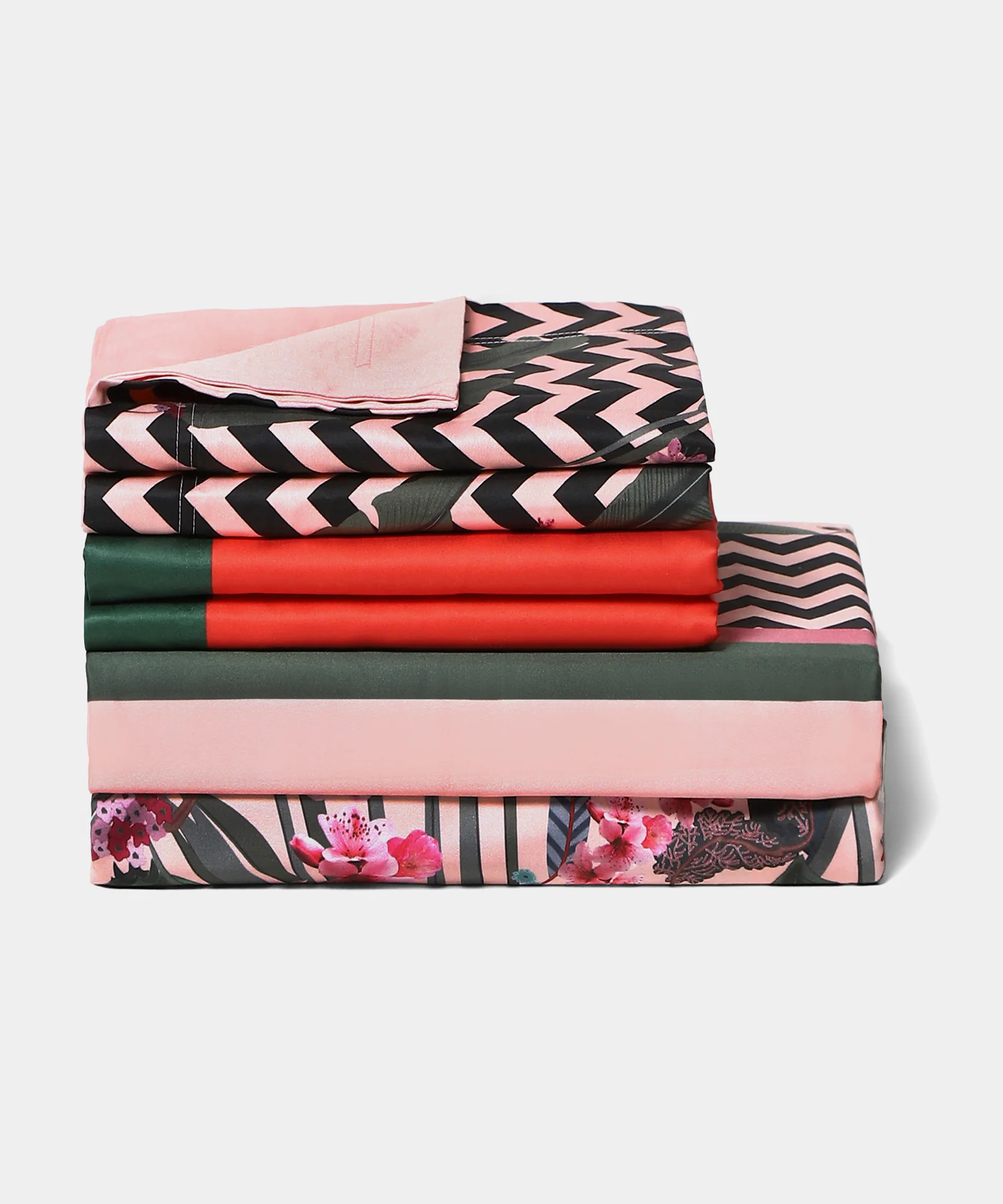 Shivan & Narresh King Bedsheet Set, Palmera |400TC Cotton|4 pillow covers - Image 5