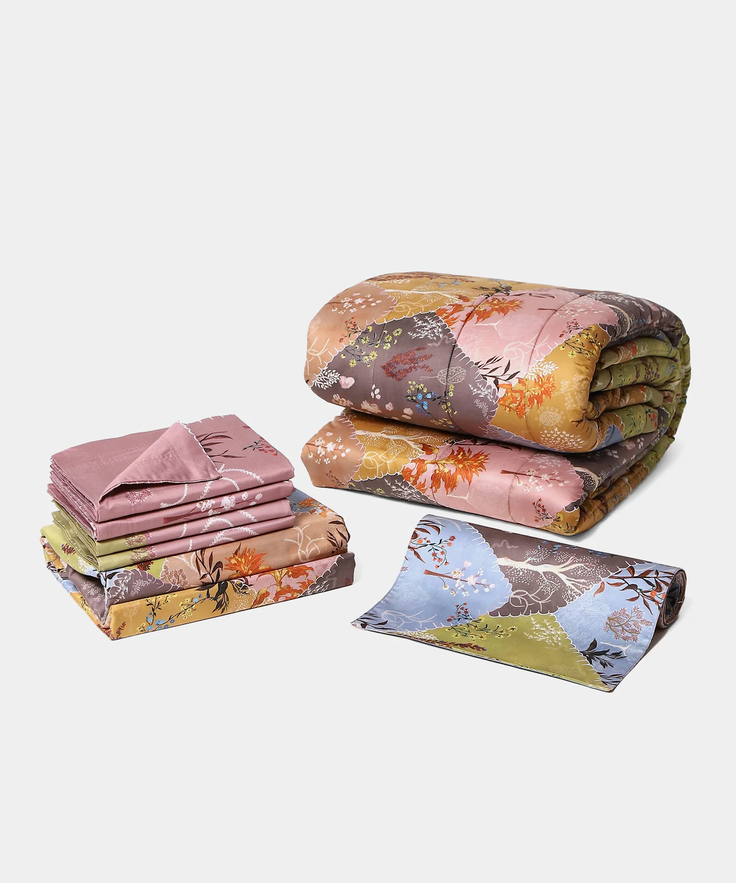 Shivan & Narresh Trousseau Set, Morning Calm|400 TC Cotton Poly|7 Pc Set - Image 3