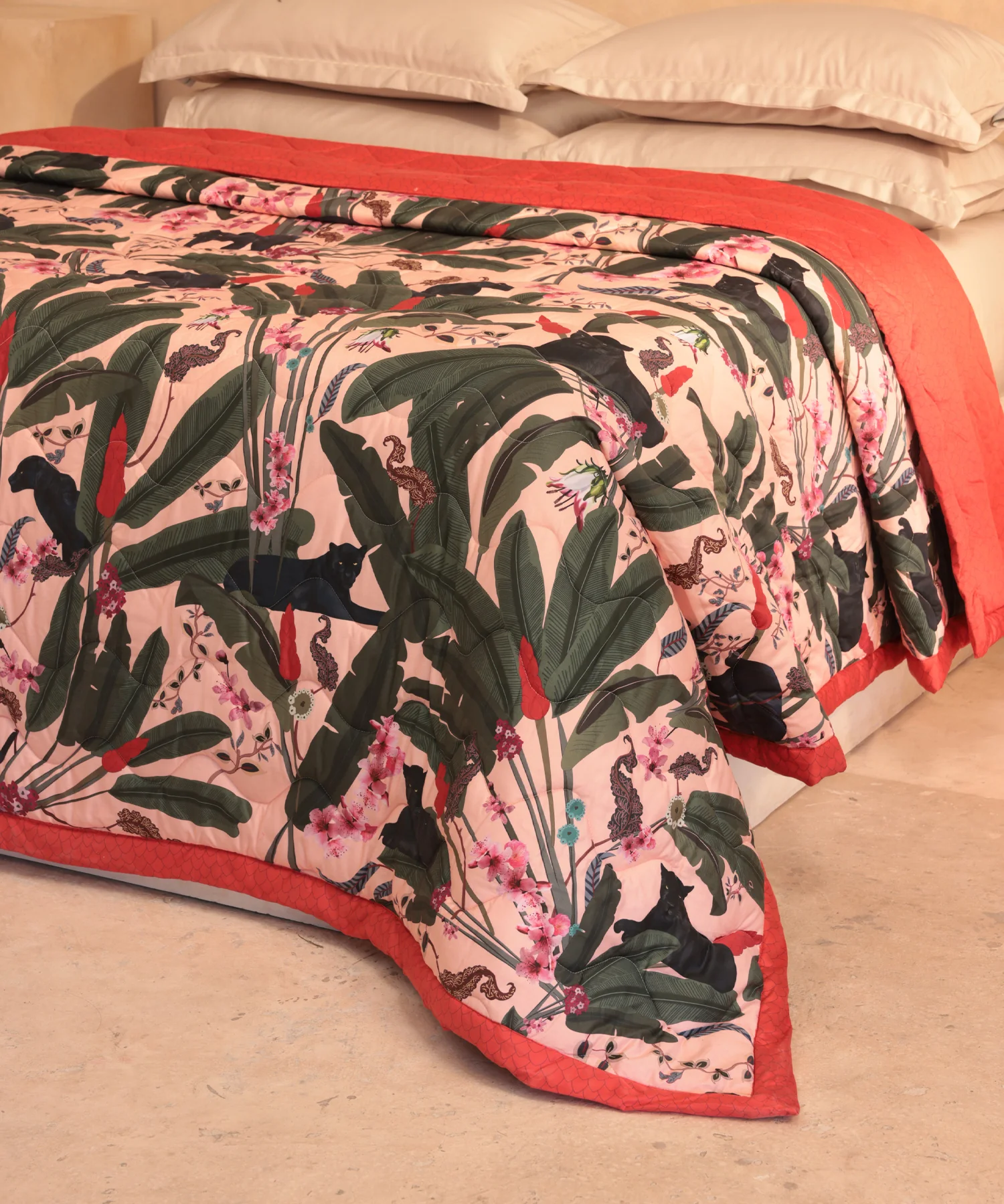Shivan & Narresh Trousseau Set, Palmera|400 TC Cotton Poly|7 Pc Set - Image 3