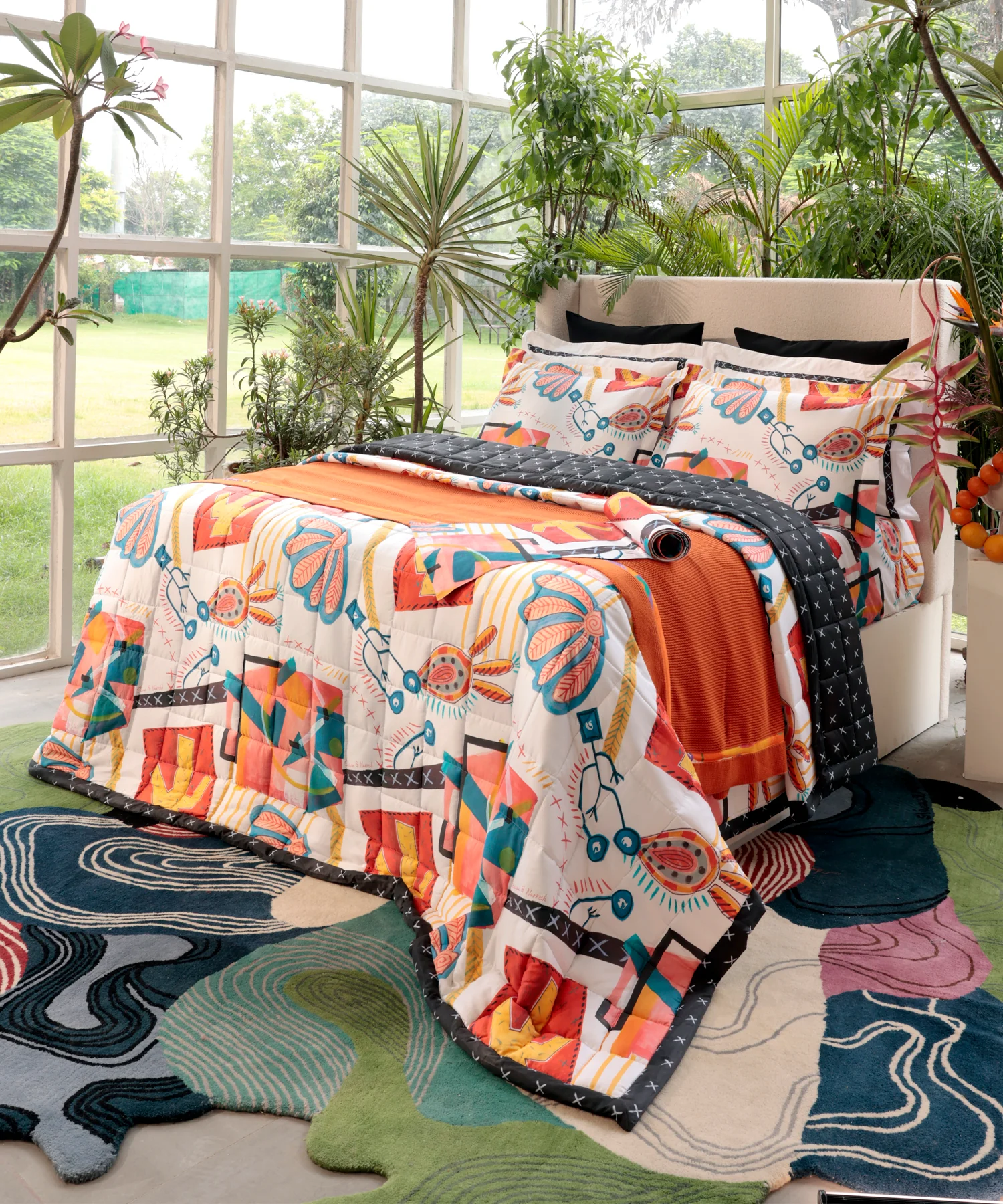 Shivan & Narresh Trousseau Set, Surocco|400 TC Cotton Poly|7 Pc Set - Image 3