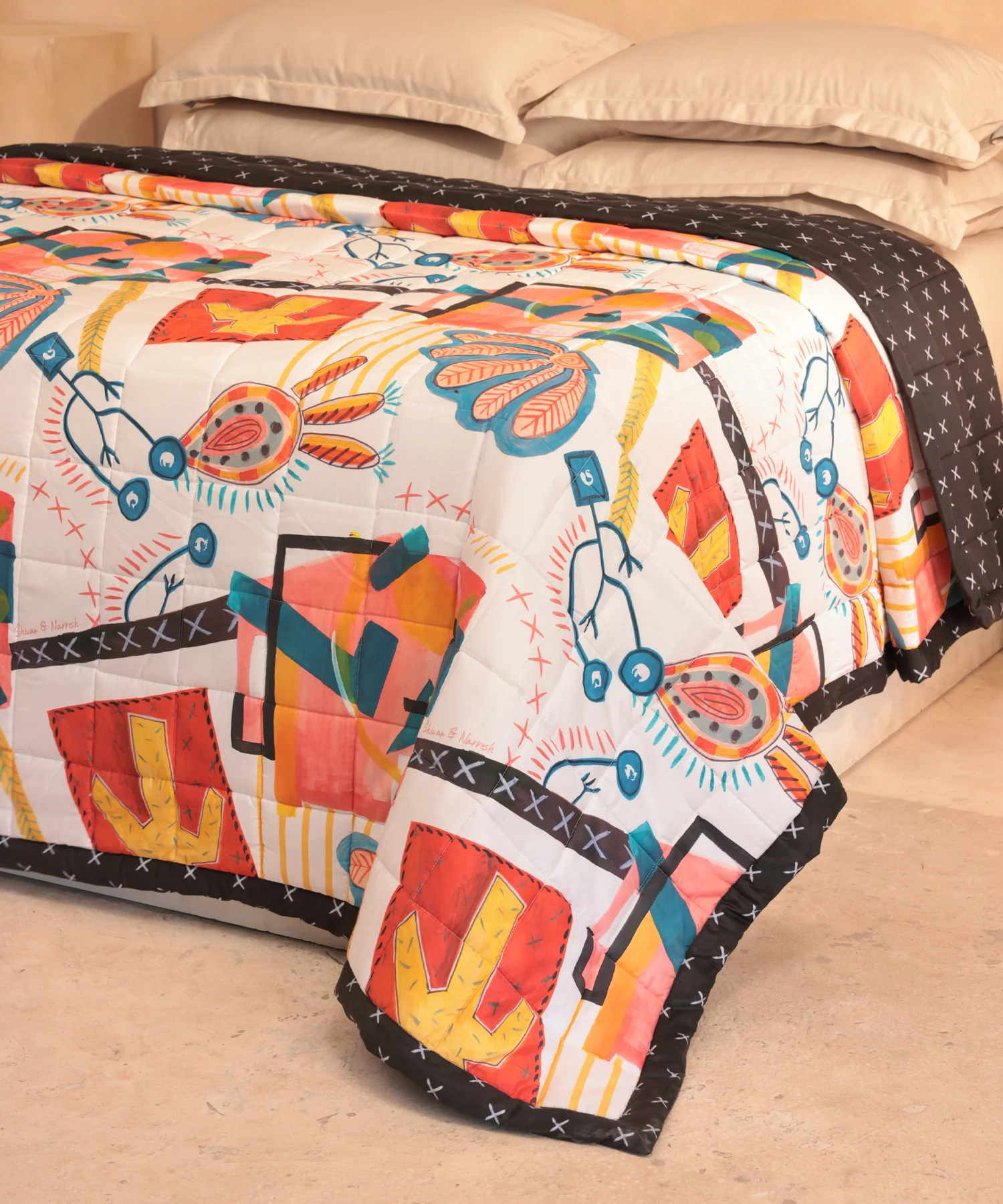 Shivan & Narresh Trousseau Set, Surocco|400 TC Cotton Poly|7 Pc Set - Image 4