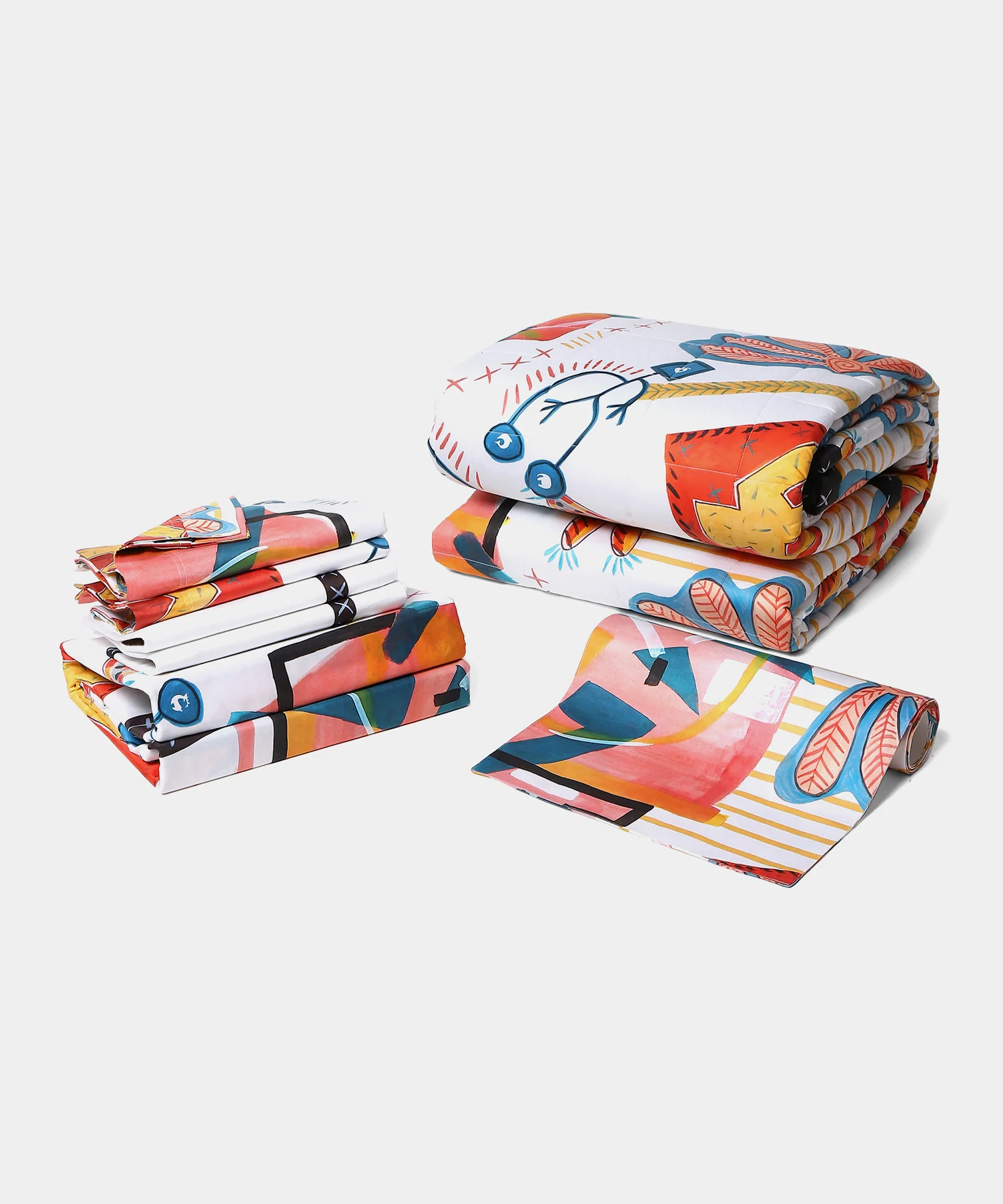 Shivan & Narresh Trousseau Set, Surocco|400 TC Cotton Poly|7 Pc Set - Image 5