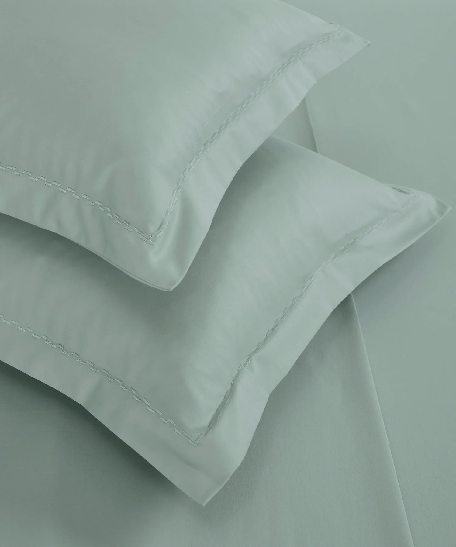 Nectarsoft Signature Select King Bedsheet Set, Wasabi|400 TC Cotton| 2 Pillow Covers - Image 4