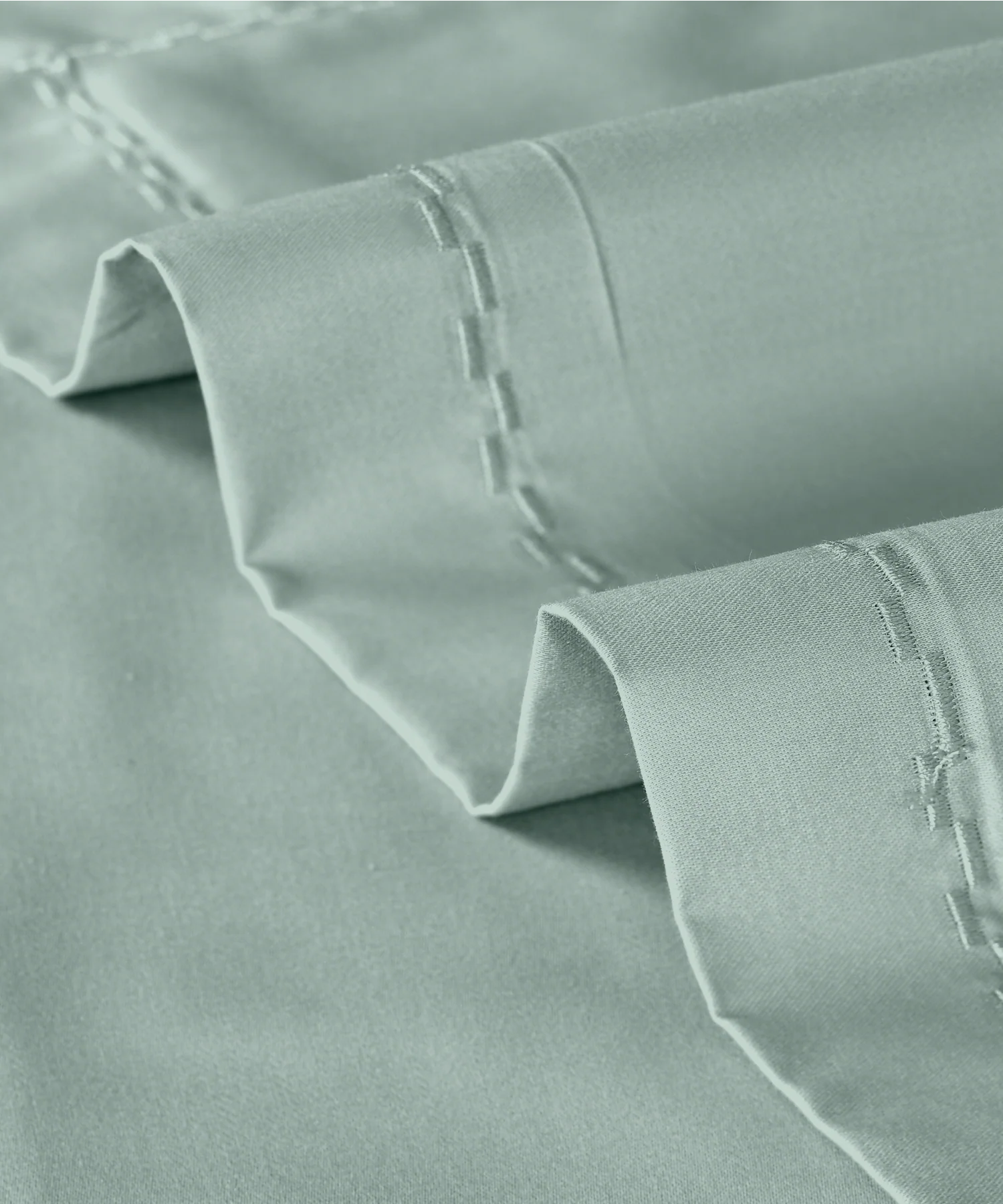 Nectarsoft Signature Select King Bedsheet Set, Wasabi|400 TC Cotton| 2 Pillow Covers - Image 5