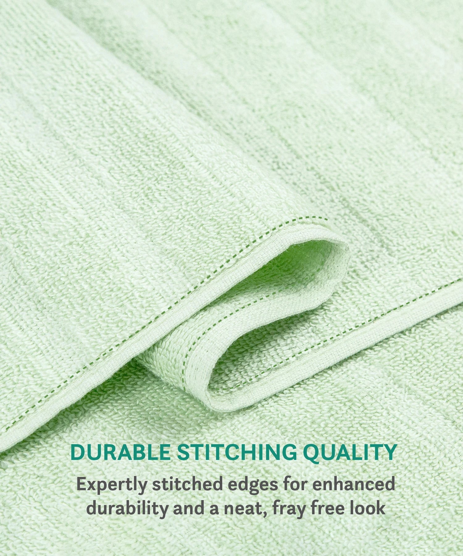Quick Dry 3 Pc Face Towel, Sage|400 GSM Cotton - Image 7
