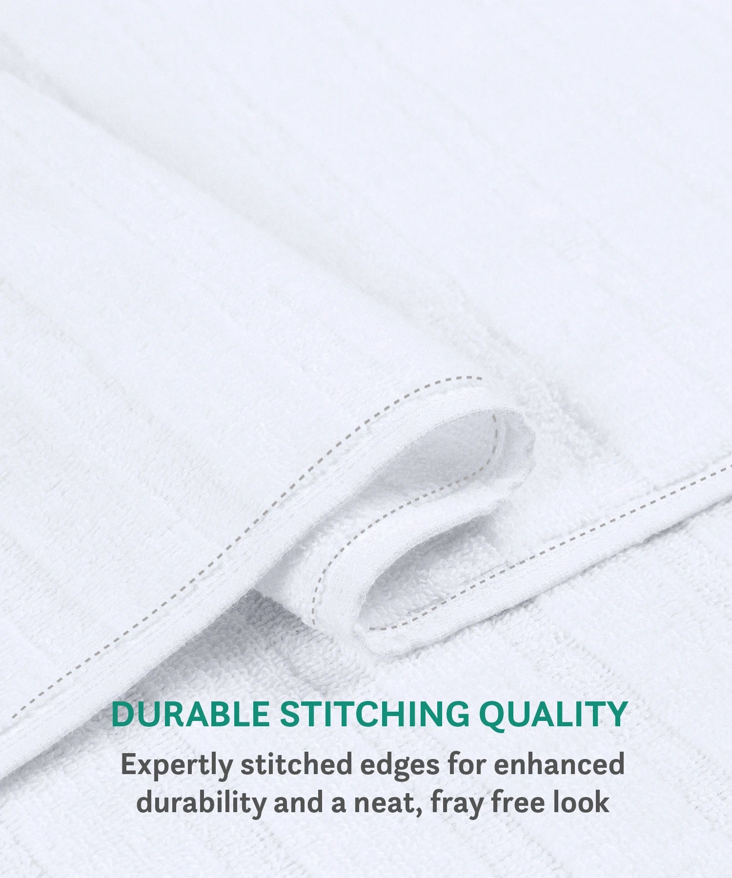 Quick Dry 3 Pc Face Towel, White|400 GSM Cotton - Image 7