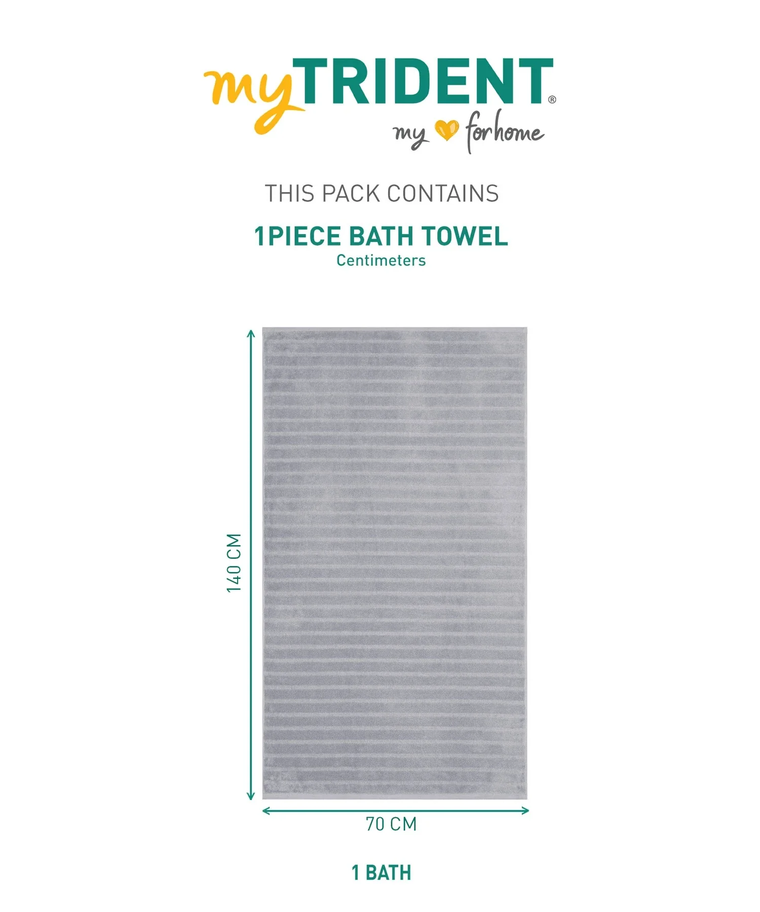 Quick Dry 1 Pc Bath Towel,Charcoal Grey|400 GSM Cotton - Image 10