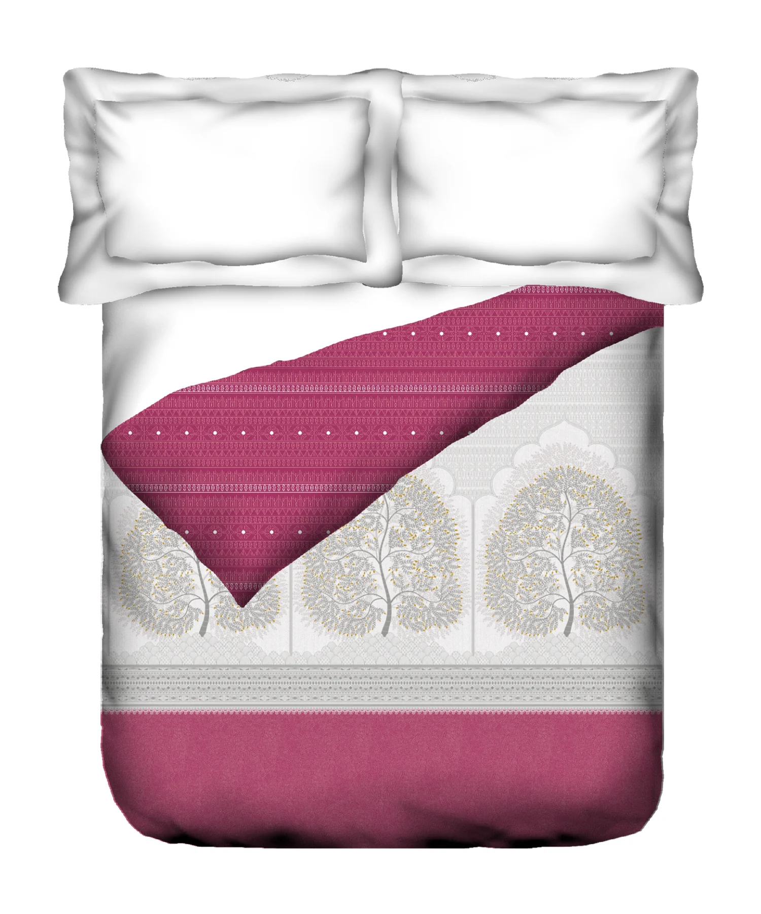Sanskriti Double AC Comforter, Gond Art Pink| 180 GSM Polyester - Image 4