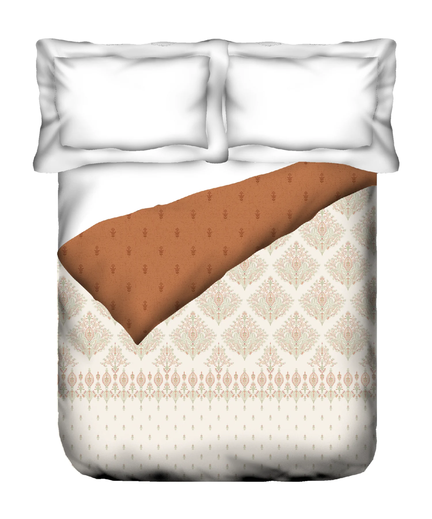 Sanskriti Double AC Blanket/Comforter, Kantha Orange| 180 GSM Polyester - Image 4