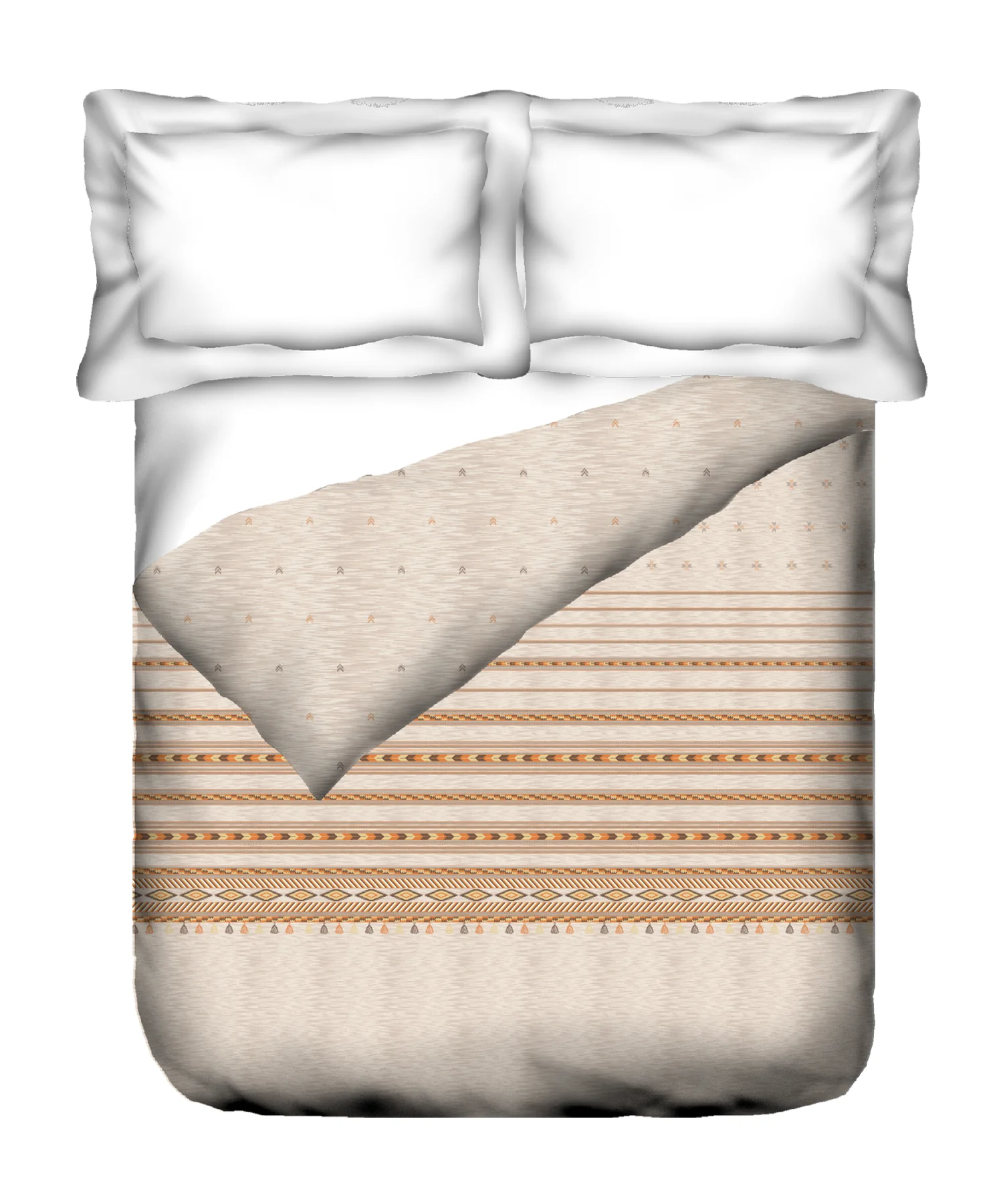 Sanskriti Double AC Comforter, Kullu Shawl Beige| 180 GSM Polyester - Image 4