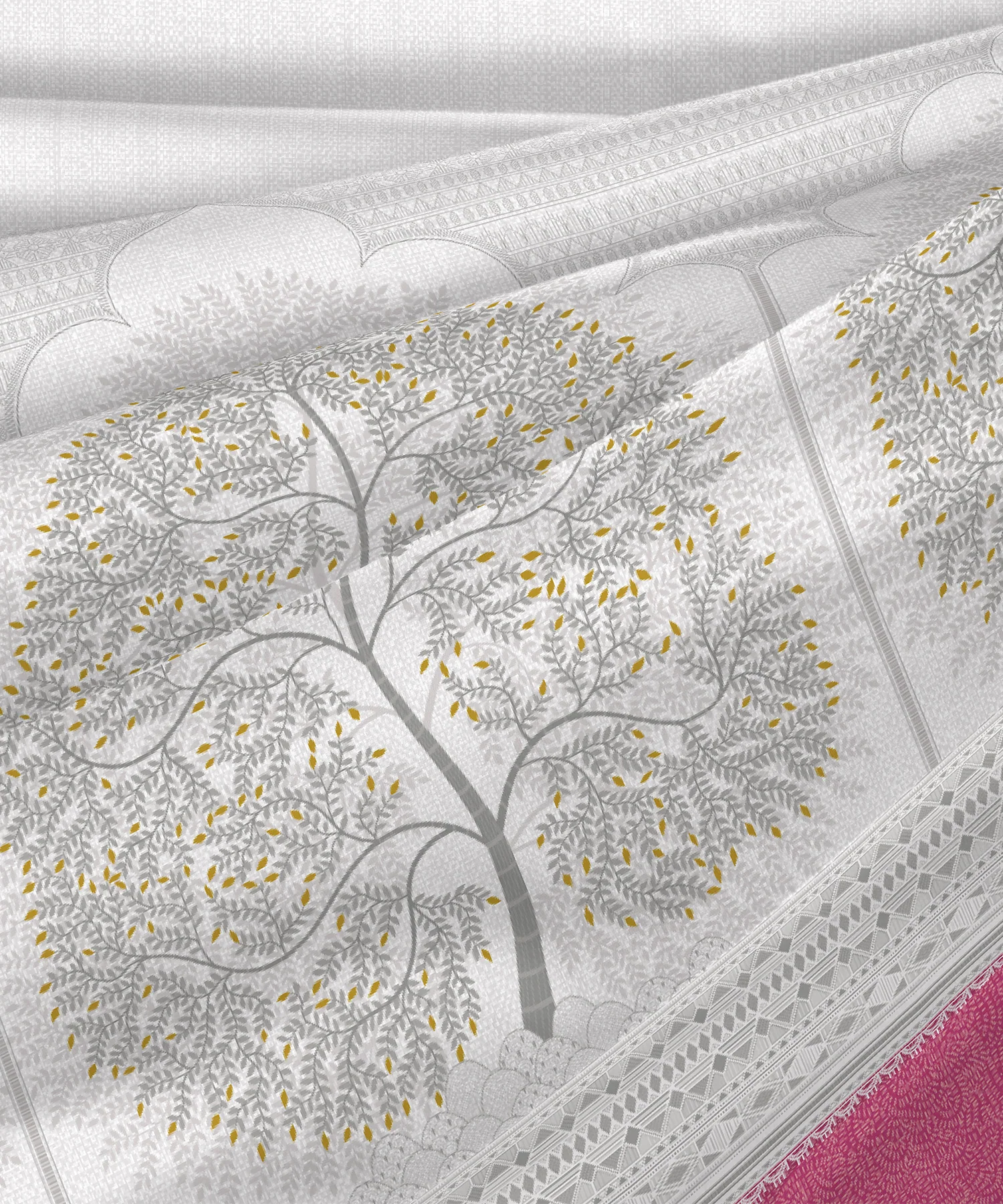 Sanskriti King Bedsheet Gift Set, Gond Art Pink| 180 TC Cotton| 2 Pillow Covers - Image 7