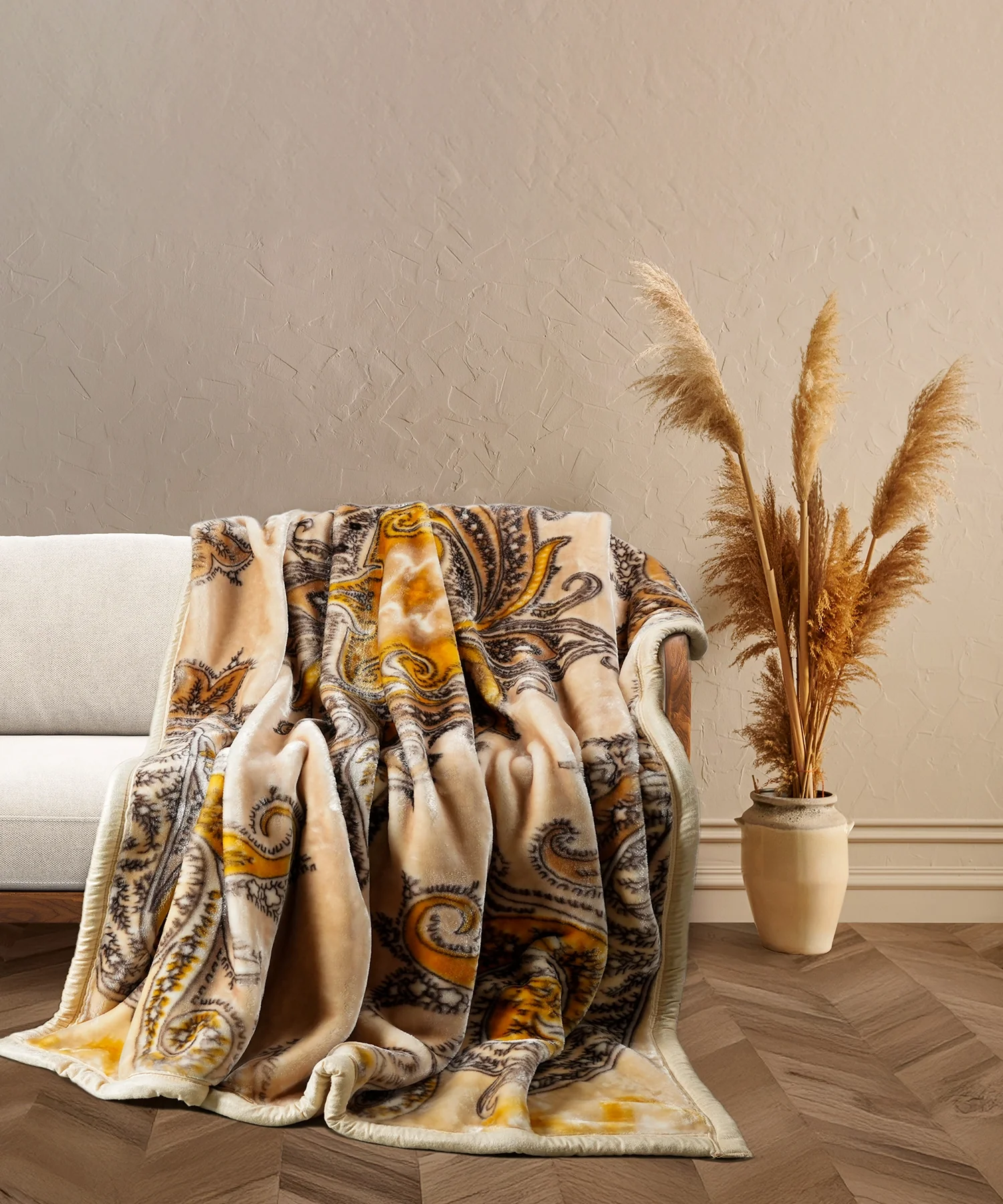 Sanskriti 2 ply Single Mink Blanket, Pashmina| 3.2 KG - Image 4