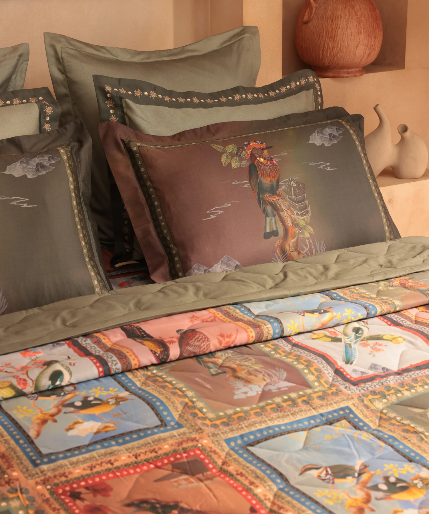 Shivan & Narresh Trousseau Set, Hututi|400 TC Cotton Poly|7 Pc Set - Image 4
