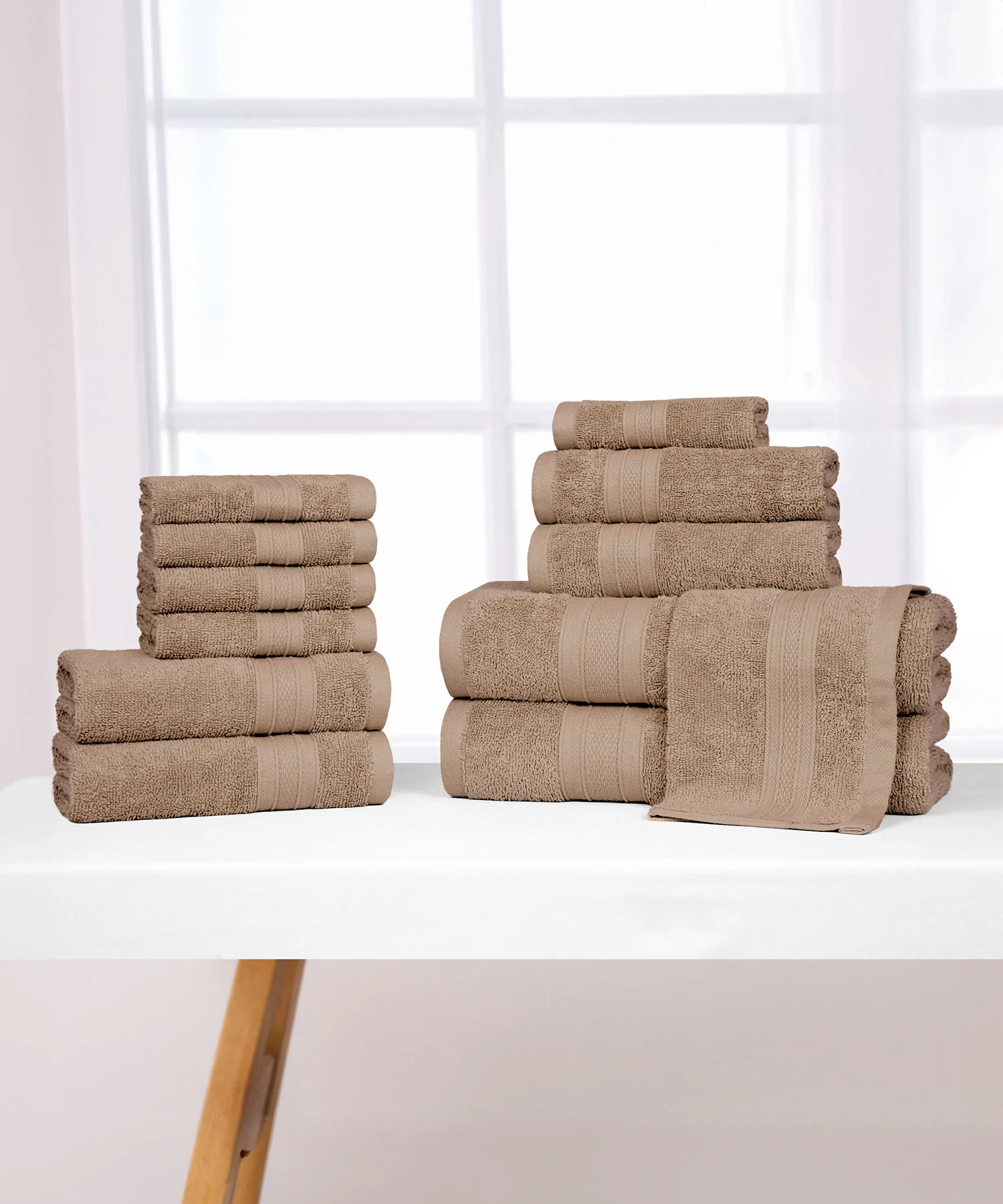 Soft Comfort 12Pc Towel Set, Acron|509 GSM Cotton|Air Rich Technology - Image 2