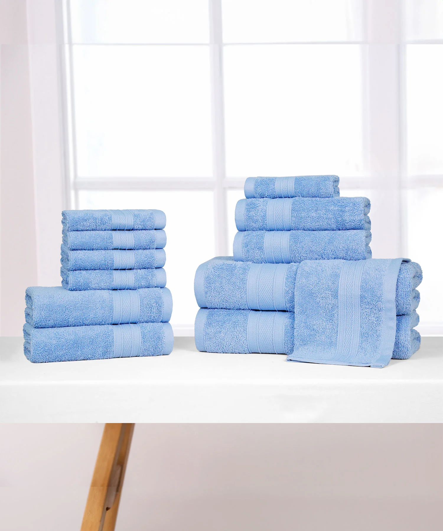 Soft Comfort 12Pc Towel Set, Allure|509 GSM Cotton|Air Rich Technology - Image 2