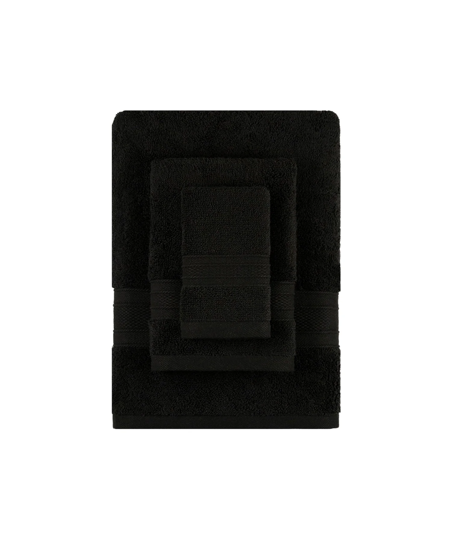 Soft Comfort 3Pc Towel Set, Black|509 GSM Cotton|Air Rich Technology - Image 4