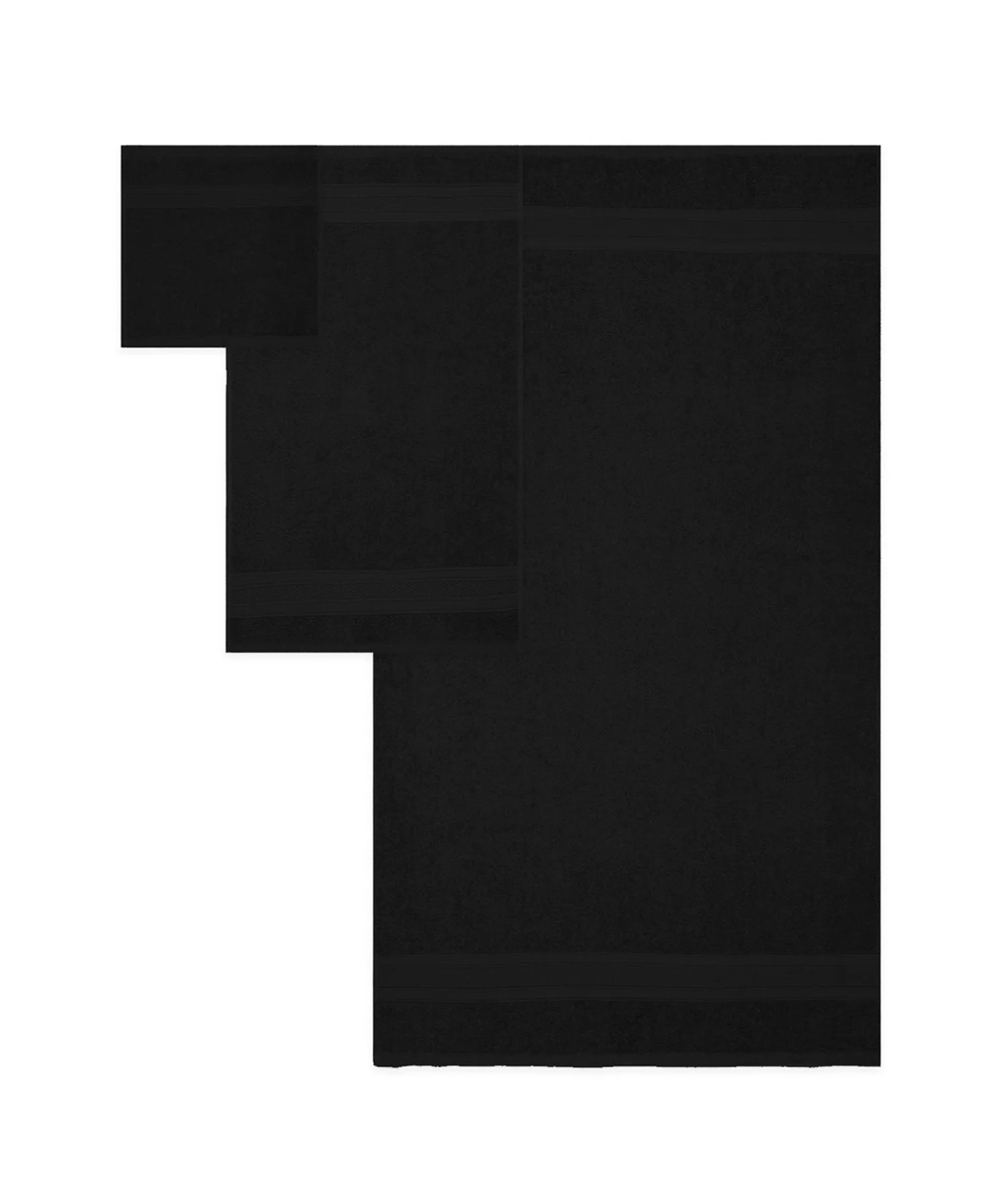 Soft Comfort 3Pc Towel Set, Black|509 GSM Cotton|Air Rich Technology - Image 6