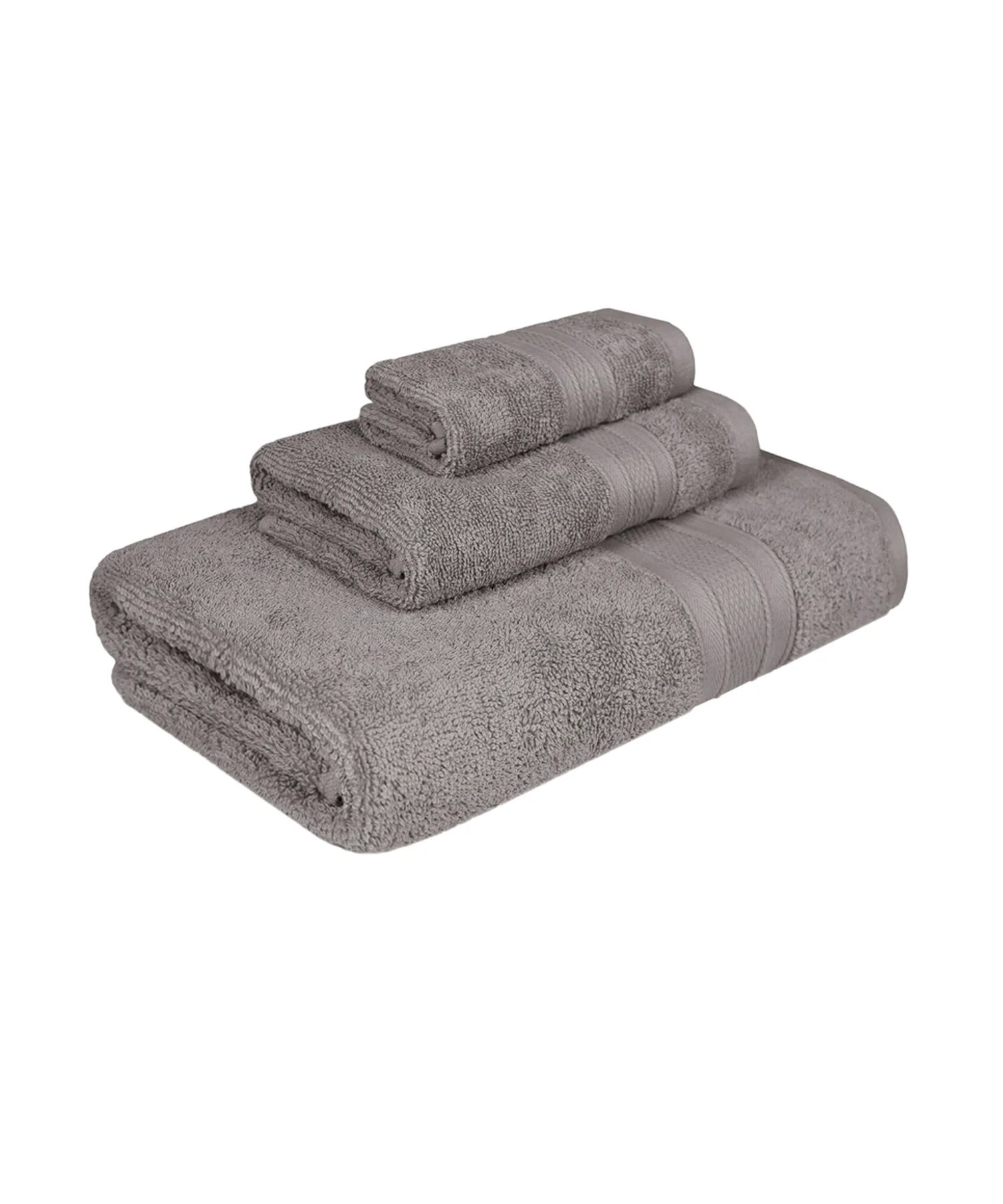 Soft Comfort 3Pc Towel Set, Charcoal|509 GSM Cotton|Air Rich Technology - Image 3