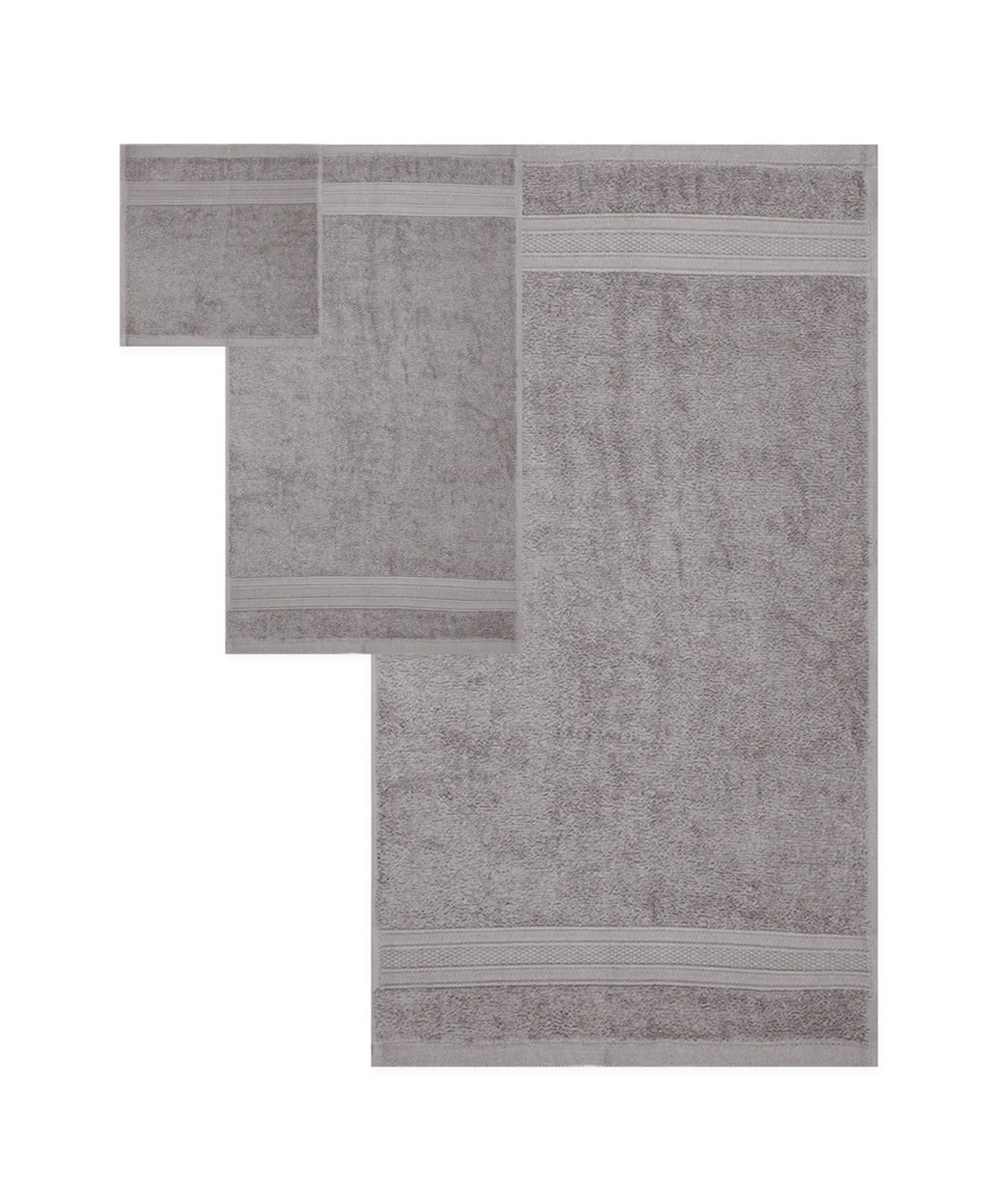 Soft Comfort 3Pc Towel Set, Charcoal|509 GSM Cotton|Air Rich Technology - Image 7