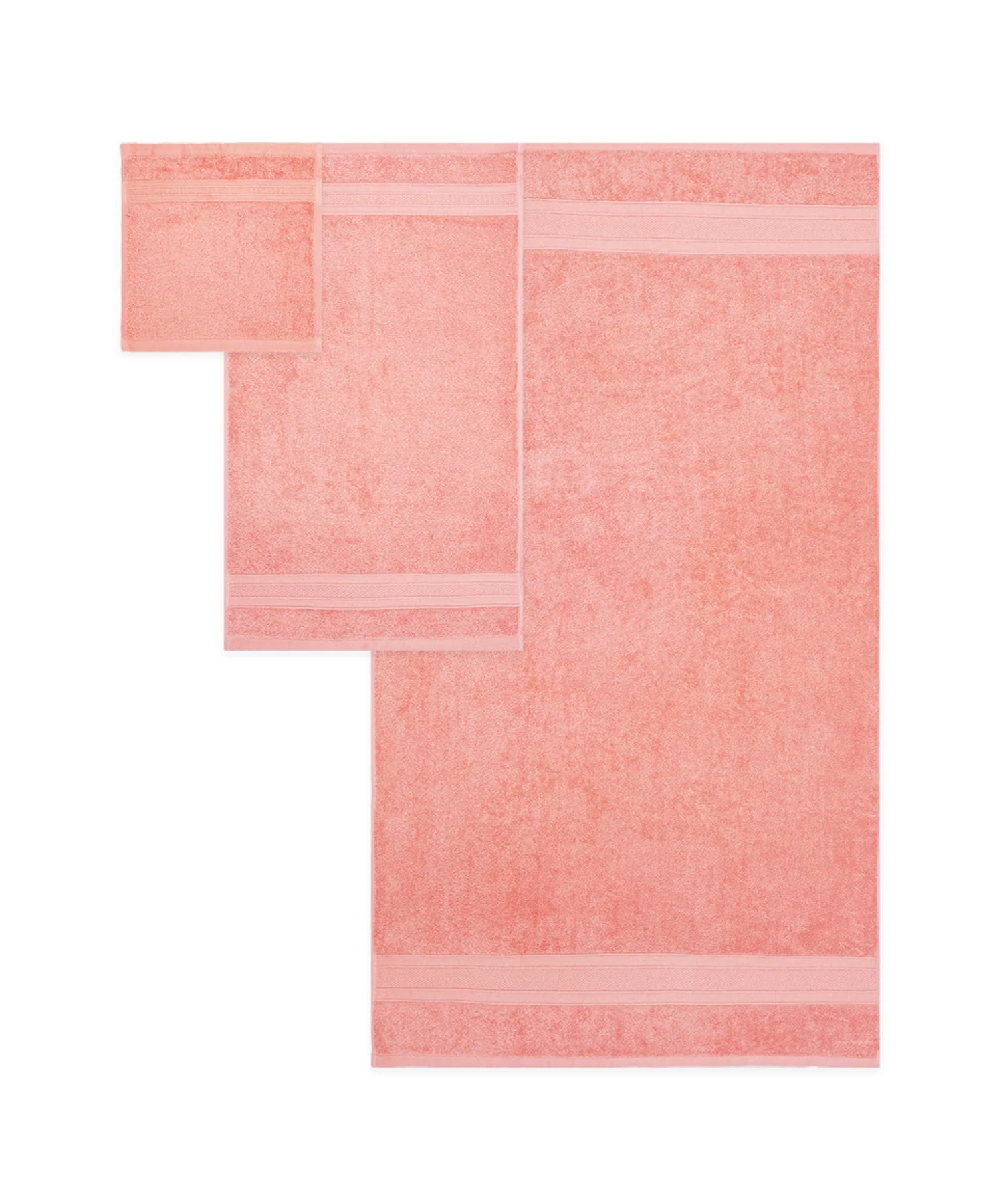 Soft Comfort 3Pc Towel Set, Coral Haze|509 GSM Cotton|Air Rich Technology - Image 6