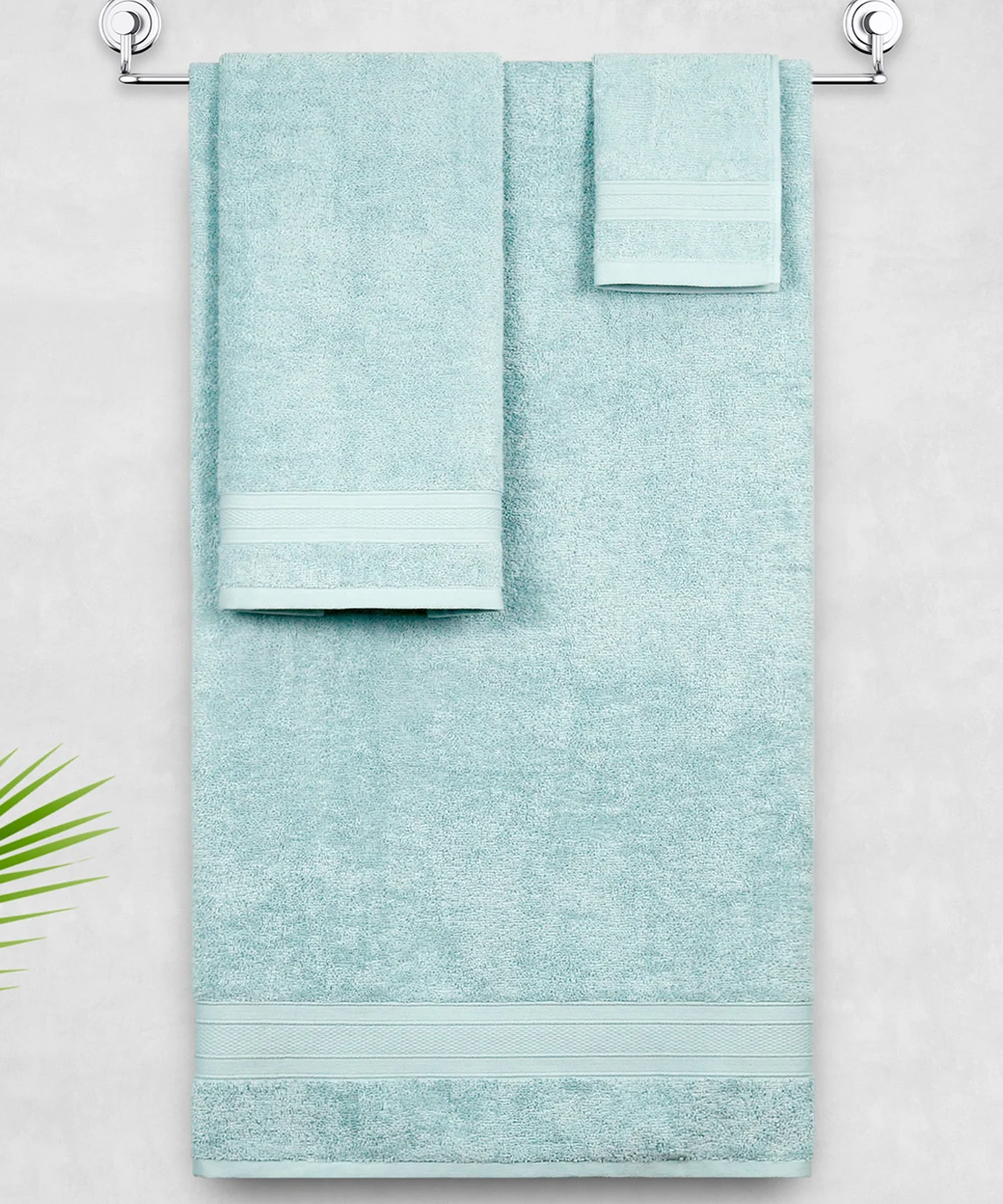 Soft Comfort 3Pc Towel Set, Nile Blue|509 GSM Cotton|Air Rich Technology - Image 7