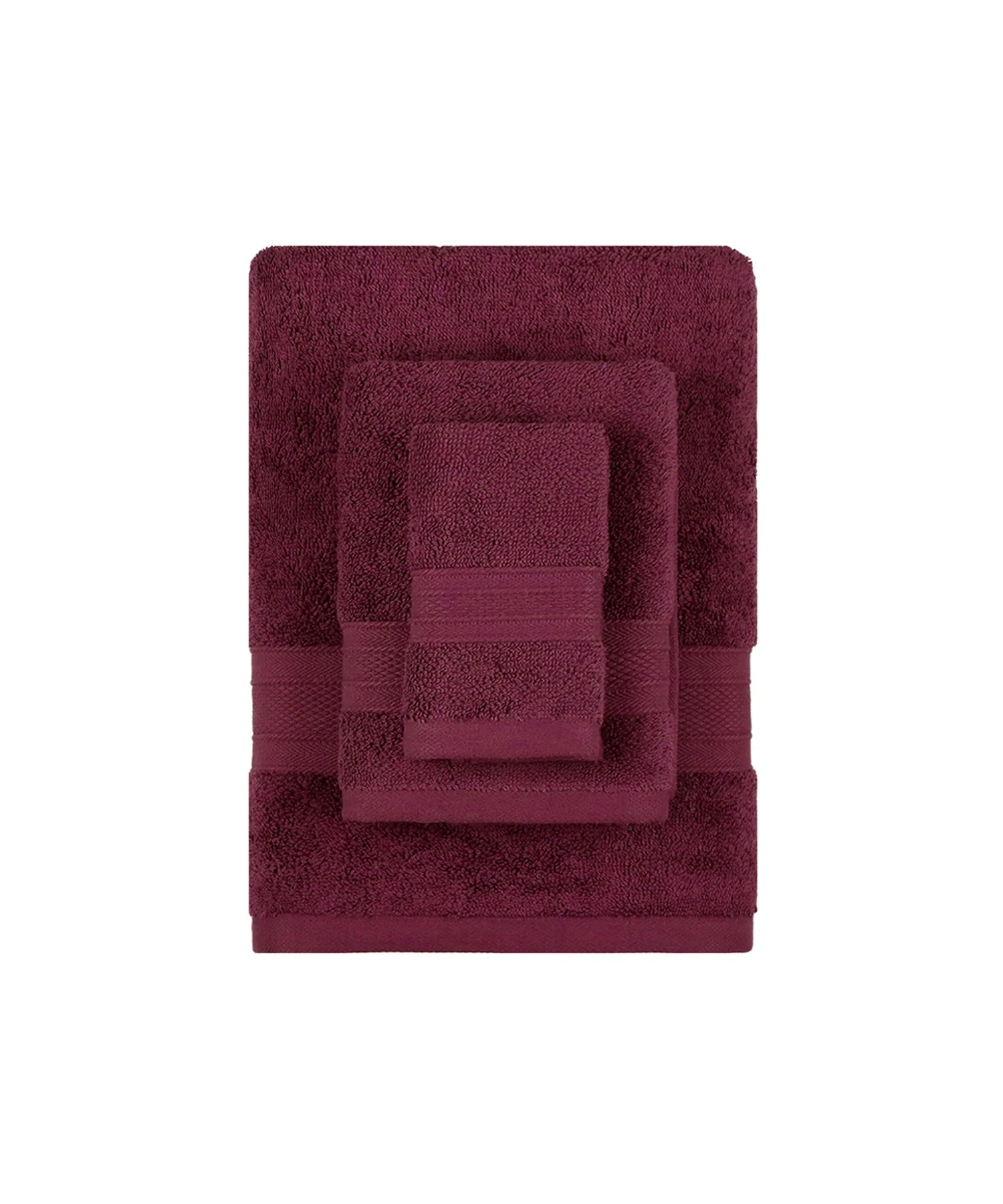 Soft Comfort 3Pc Towel Set, Red Wine|509 GSM Cotton|Air Rich Technology - Image 4