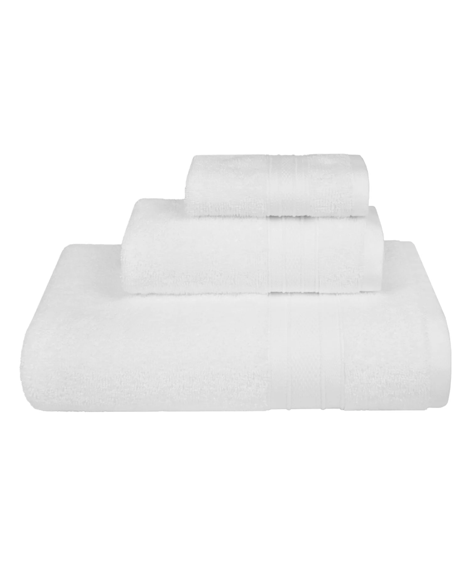 Soft Comfort 3Pc Towel Set, White|509 GSM Cotton|Air Rich Technology - Image 2
