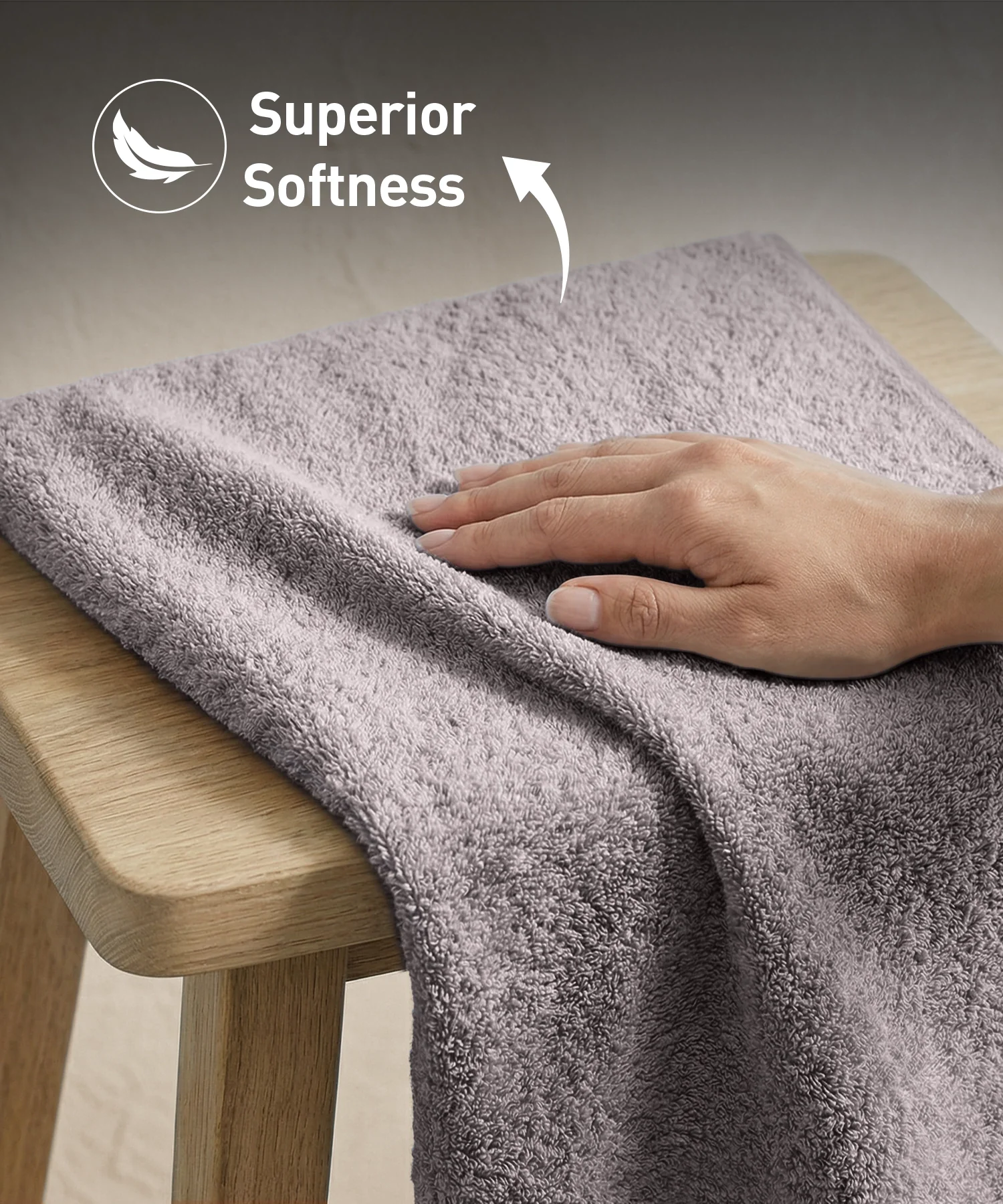 Soft Comfort 6Pc Towel Set, Charcoal|509 GSM Cotton|Air Rich Technology - Image 6