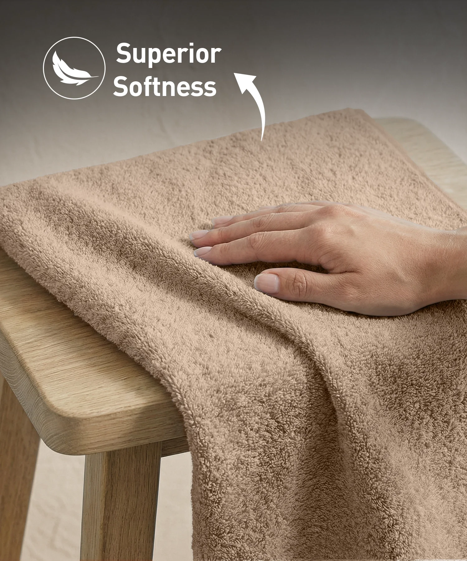 Soft Comfort 6Pc Face Towel Set, Acron,Brown|509 GSM Cotton|Air Rich Technology - Image 6