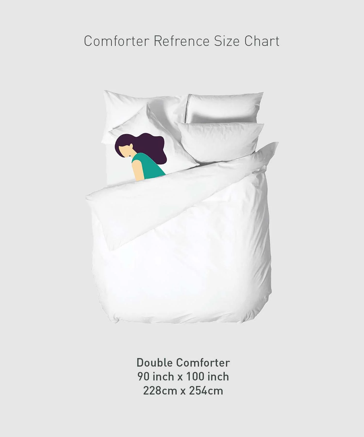 Soft Comfort Solid Double AC Comforter, Aqua Lush|200 GSM Micro Polyester|Reversible - Image 7