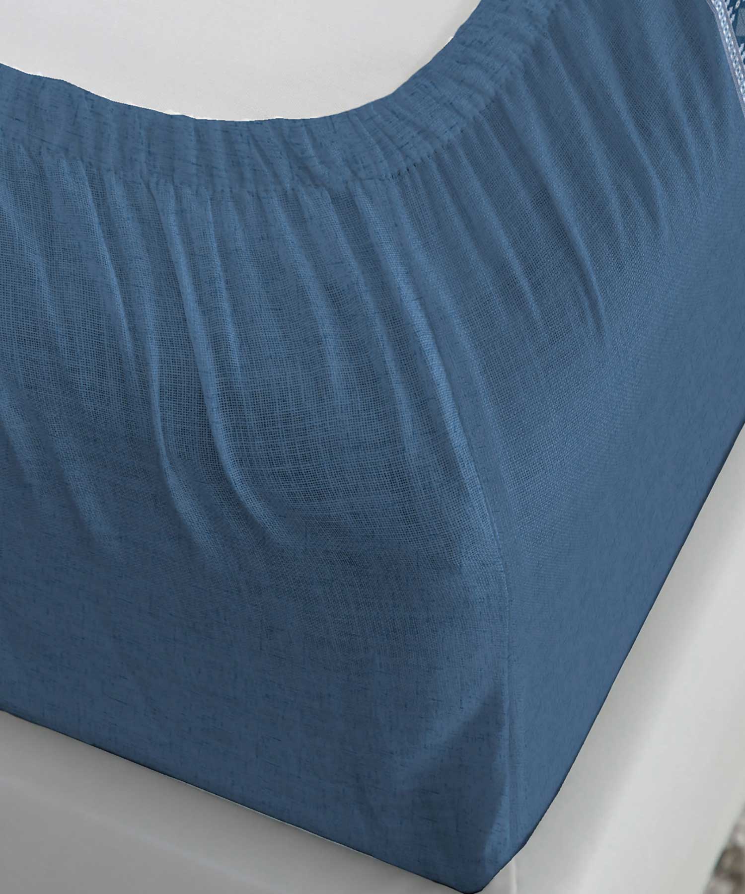 Soft Comfort King Fitted Bedsheet Set, Ice Dust|210 TC Cotton|2 Pillow Covers - Image 3