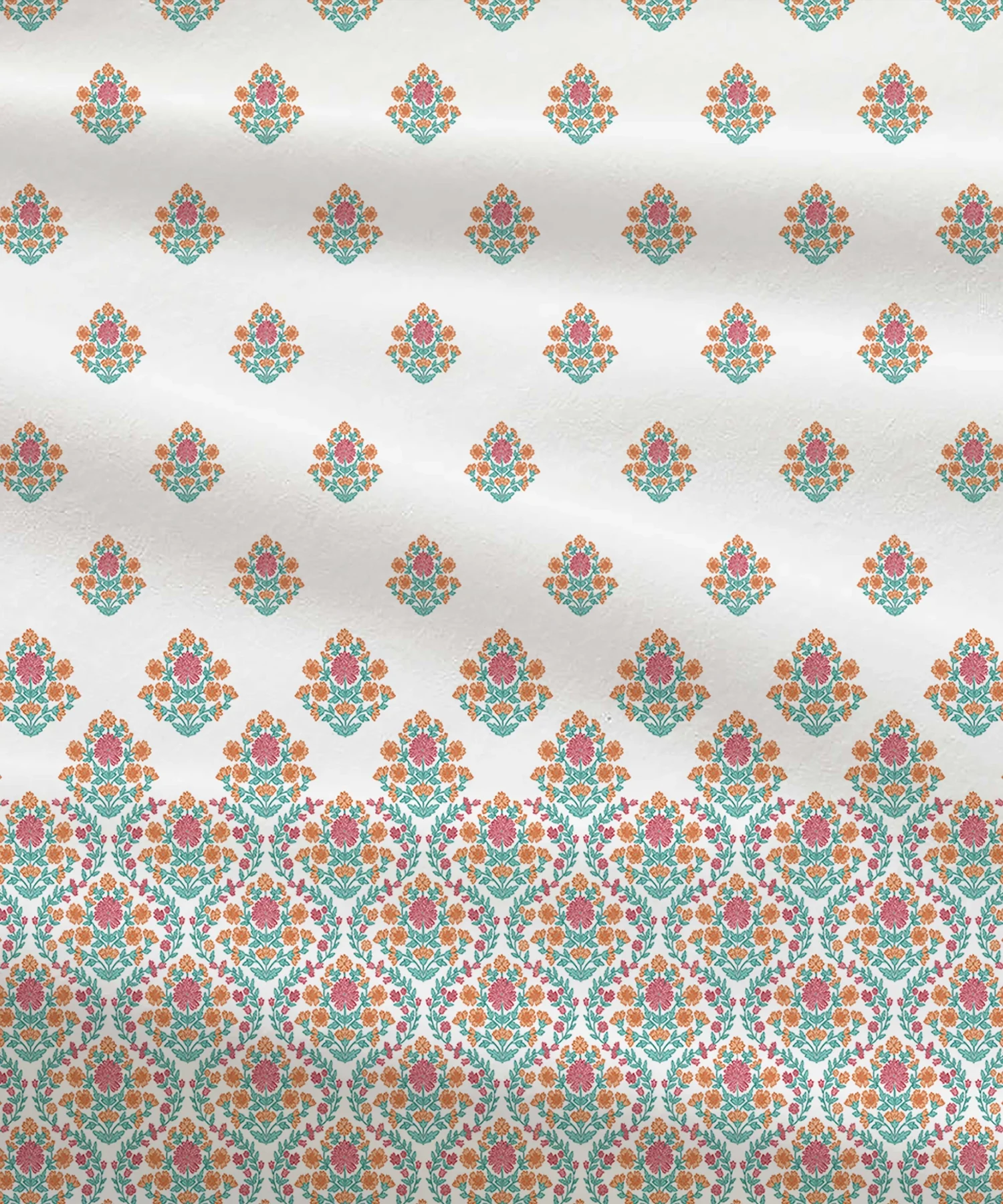 Soft Comfort King Bedsheet Set, Cascade | 200 TC Cotton|2 Pillow Covers - Image 6