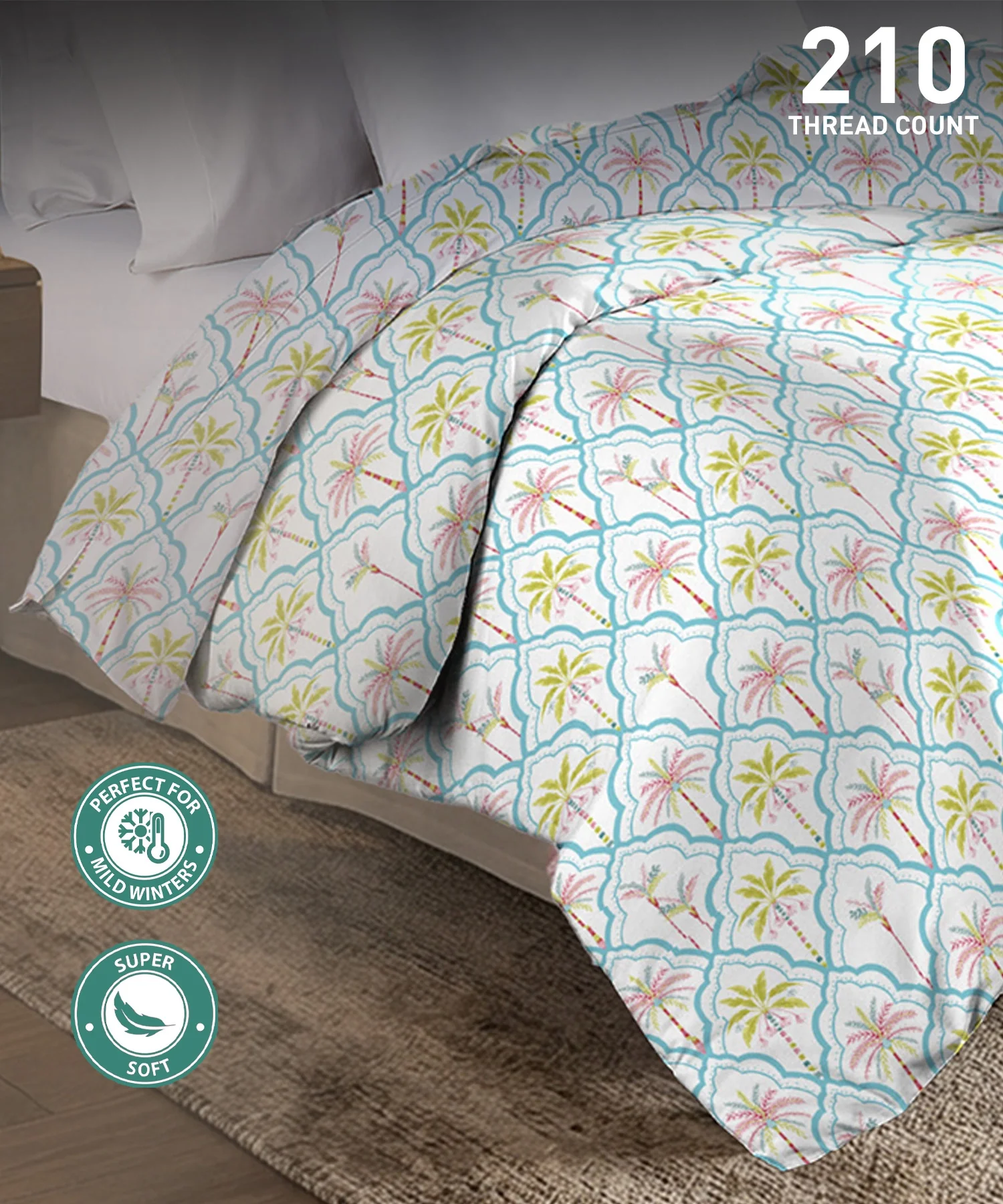 Soft Comfort Double AC Comforter, Fiona |200 GSM Cotton - Image 5